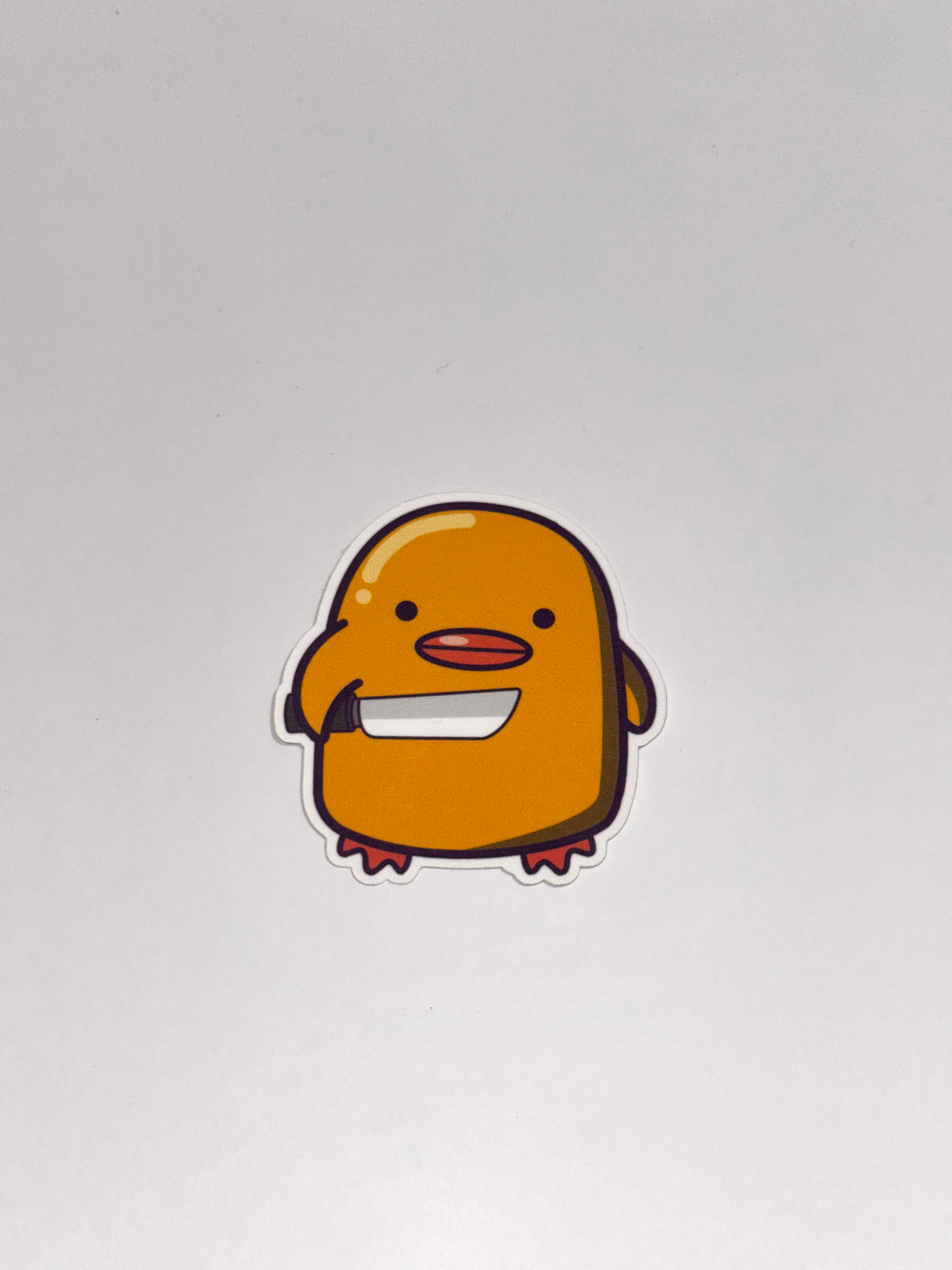 Stabby Duck Sticker