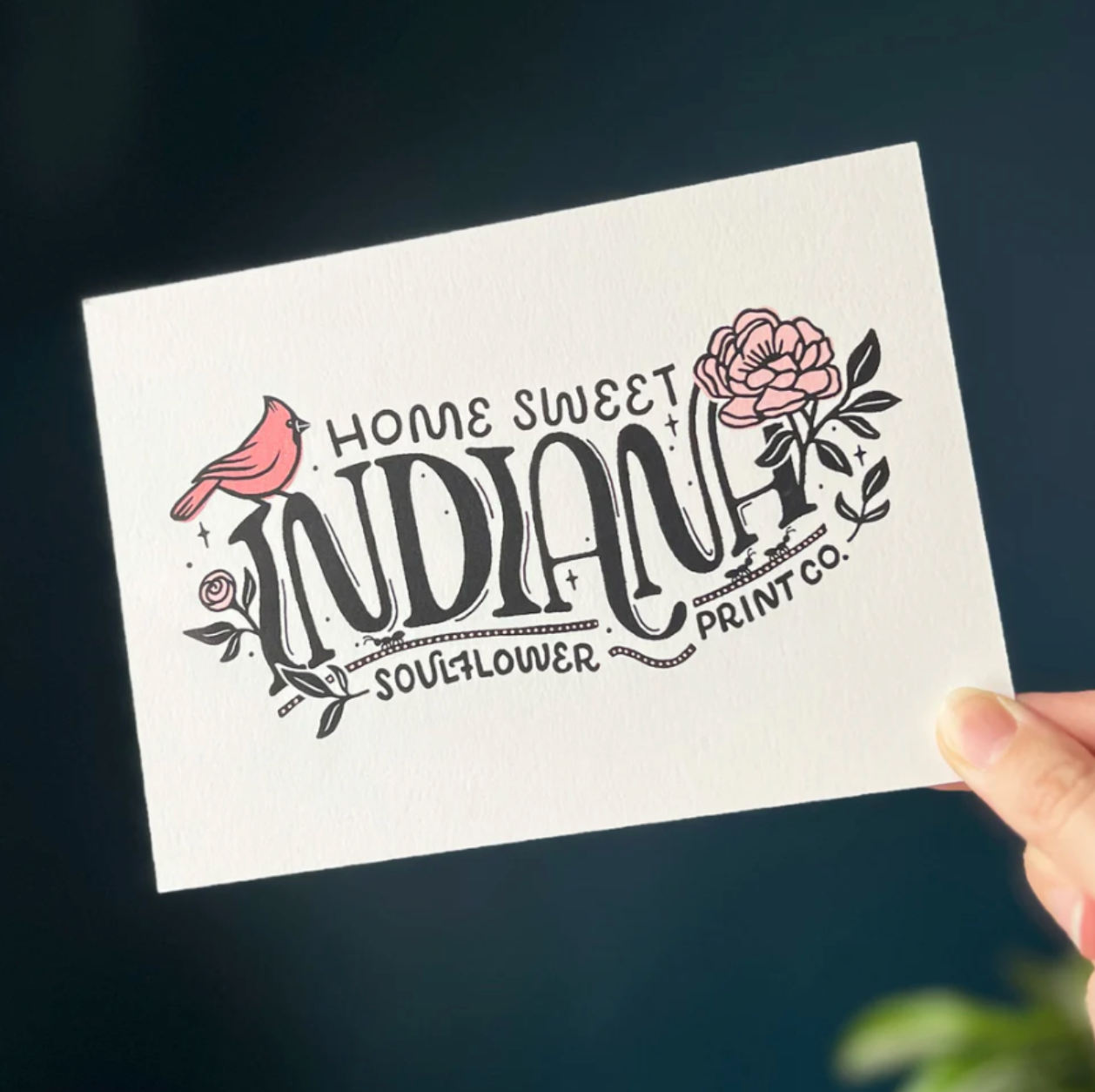 Home Sweet Indiana Postcard