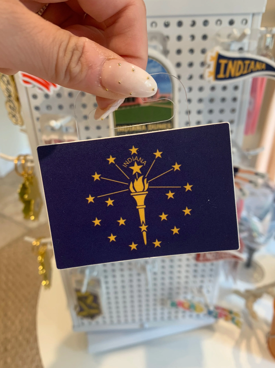 Indiana State Flag Sticker