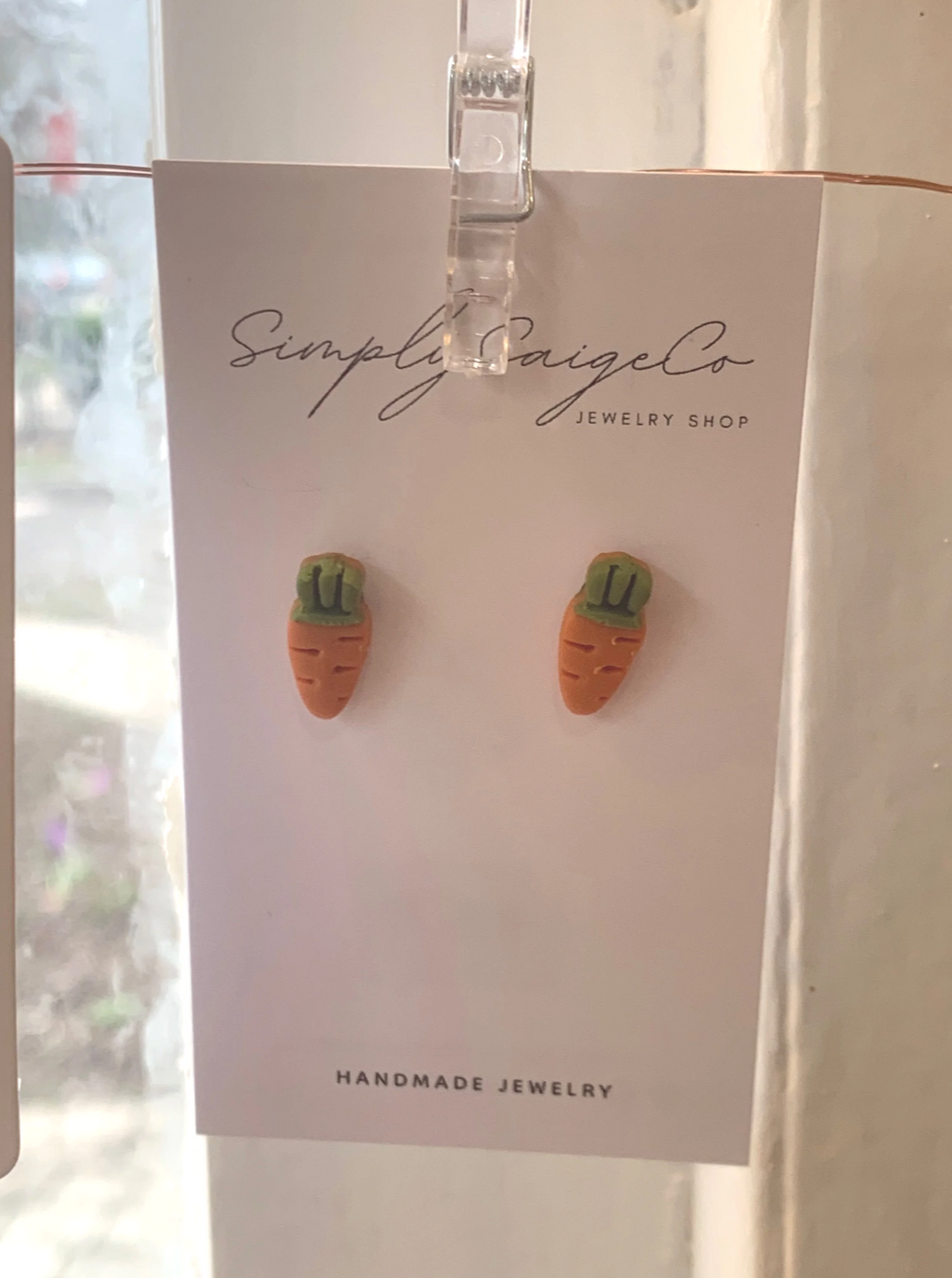 Carrot Stud Earrings