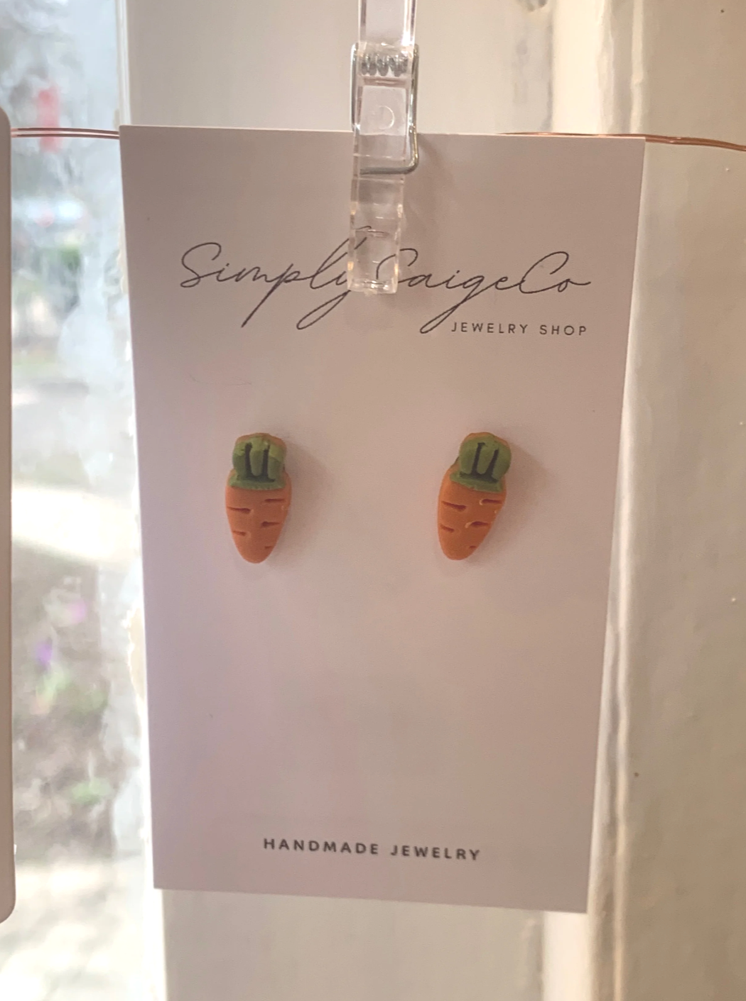 Carrot Stud Earrings