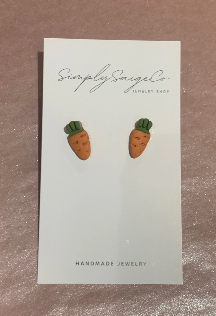 Carrot Stud Earrings