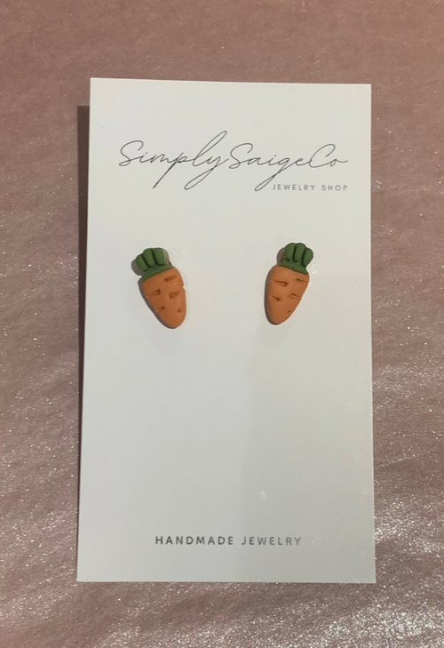 Carrot Stud Earrings