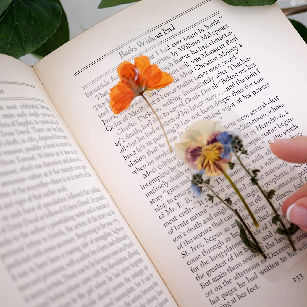 Bloom Pressed Flower Sentiment Bookmark