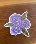 Skull Flower Sticker