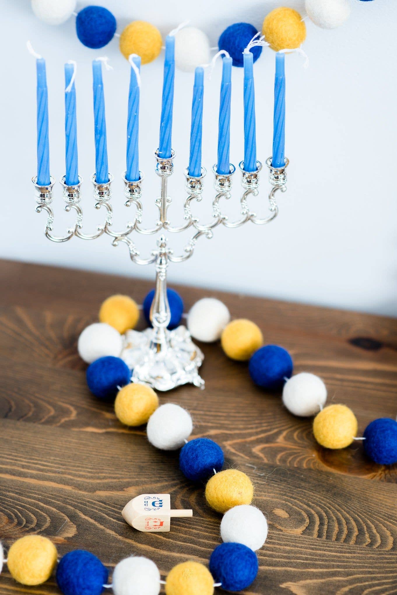 Blue & Yellow Ball Felt Garland