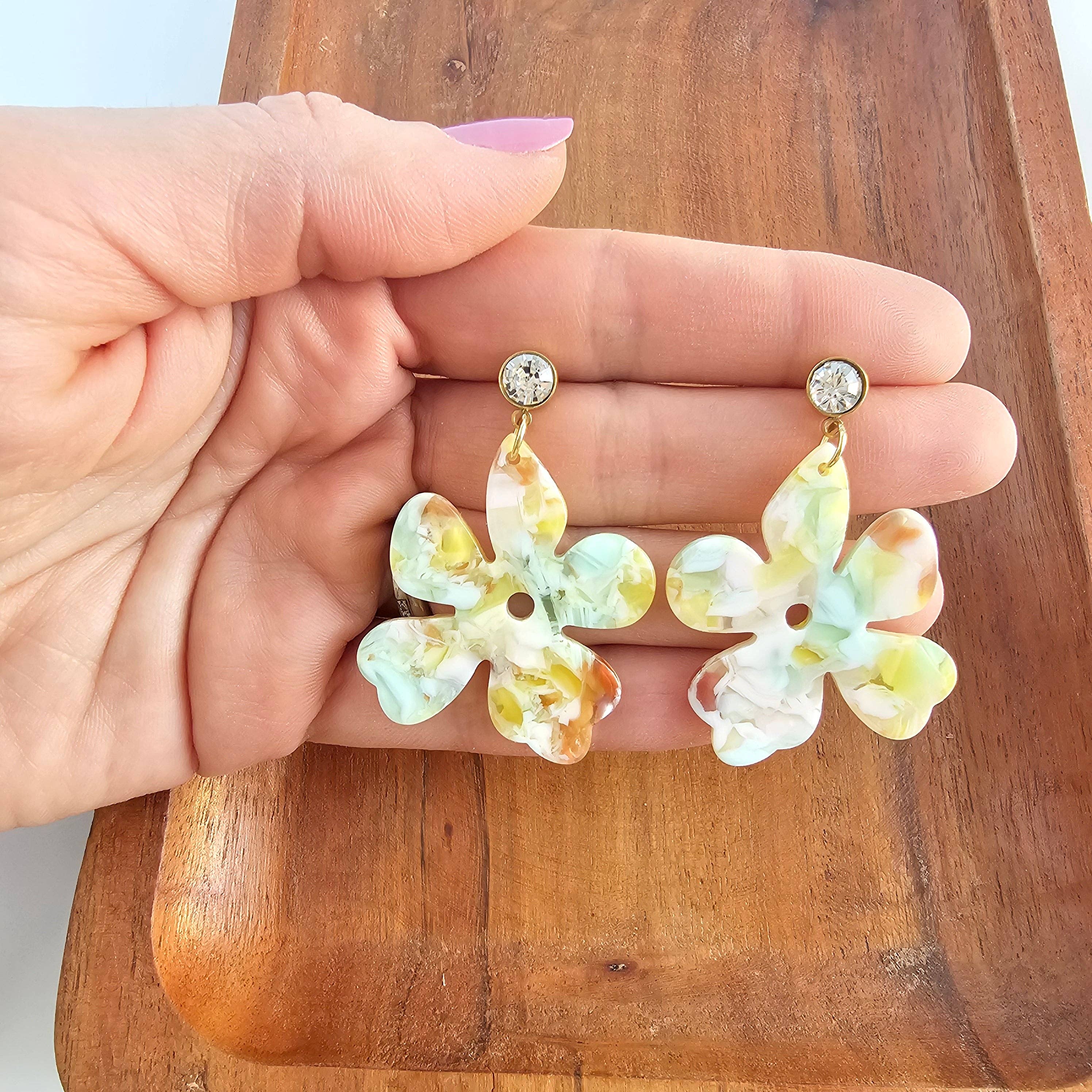 Citron Zest Petunia Earrings