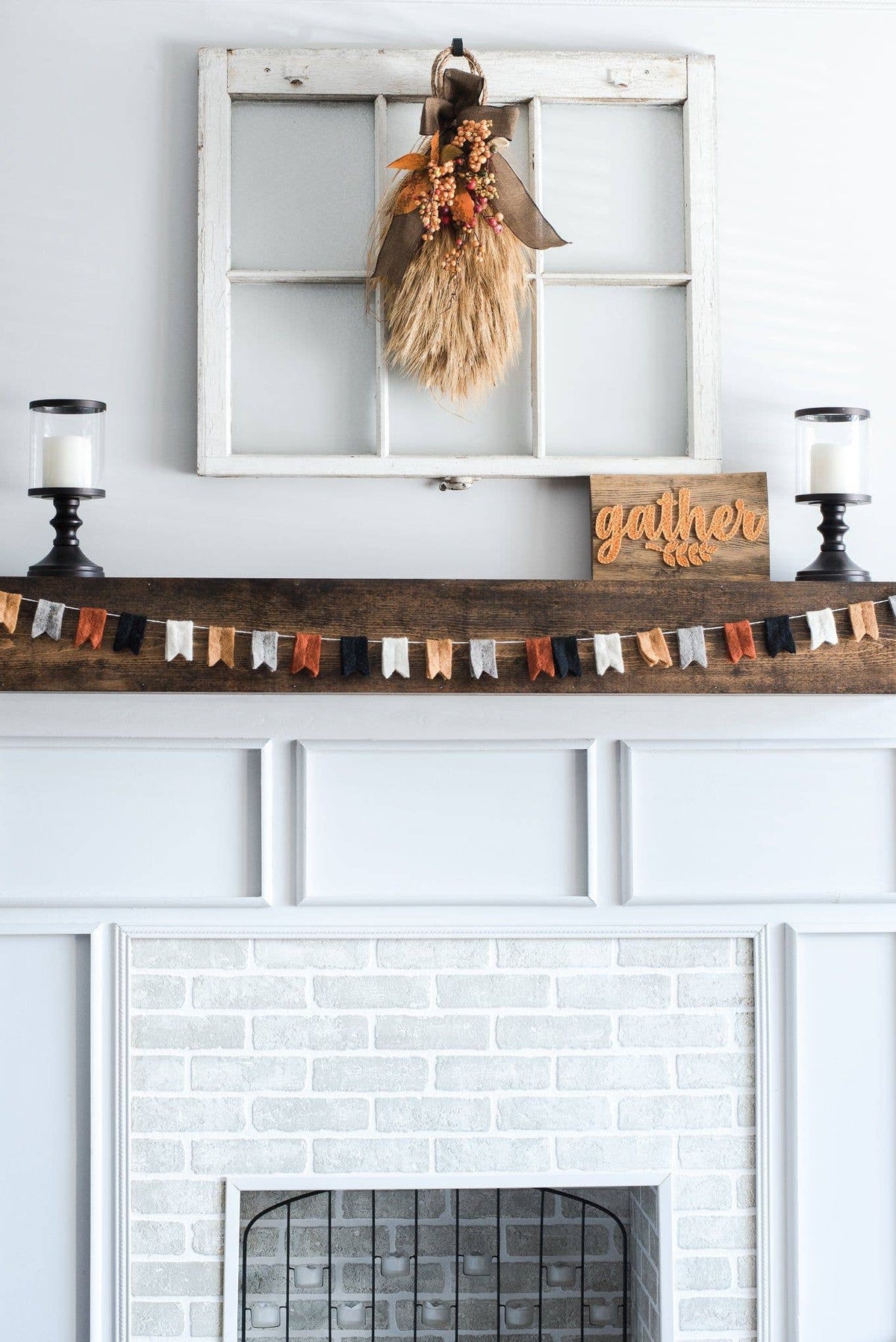 Fall Colors Felt Flag Bunting