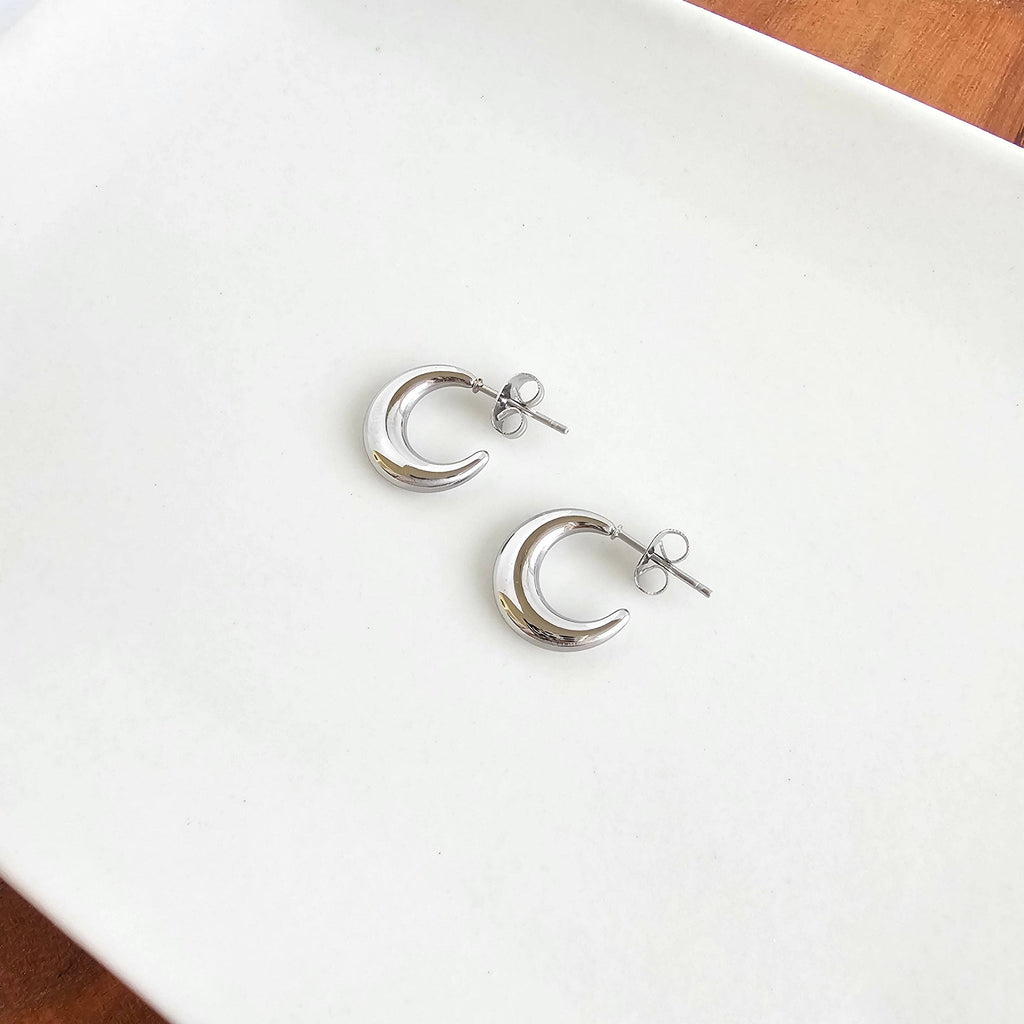 Mini Silver Luxe Selena Hoops
