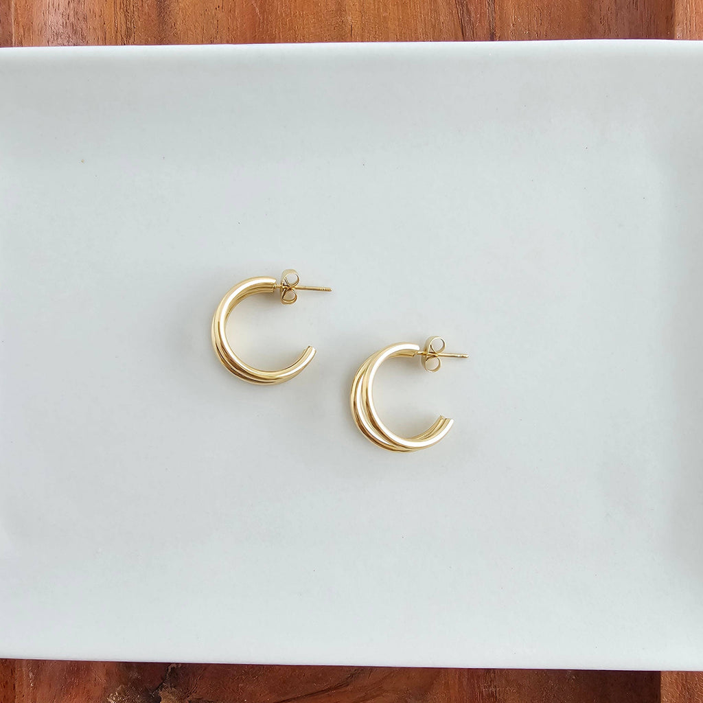 Gold Luxe Treya Hoops