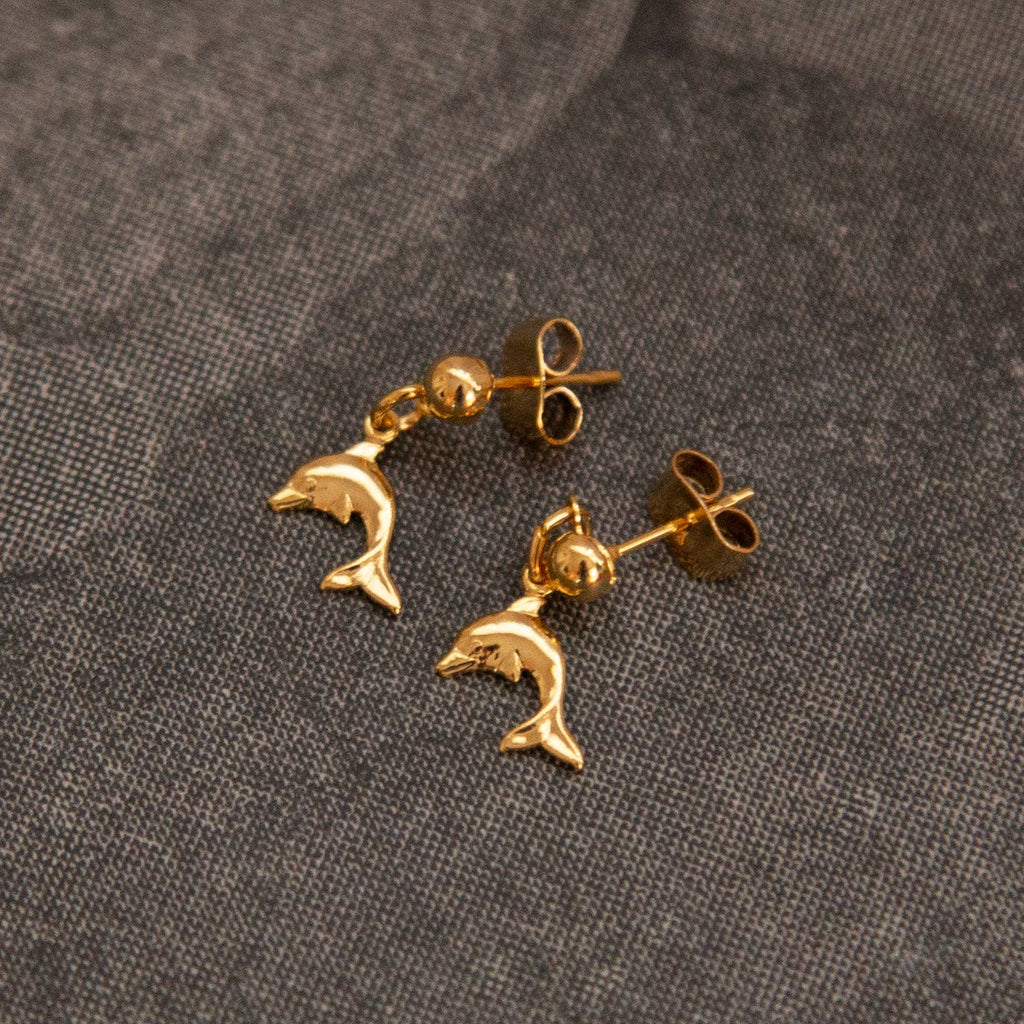 Vintage Gold Stud Earrings