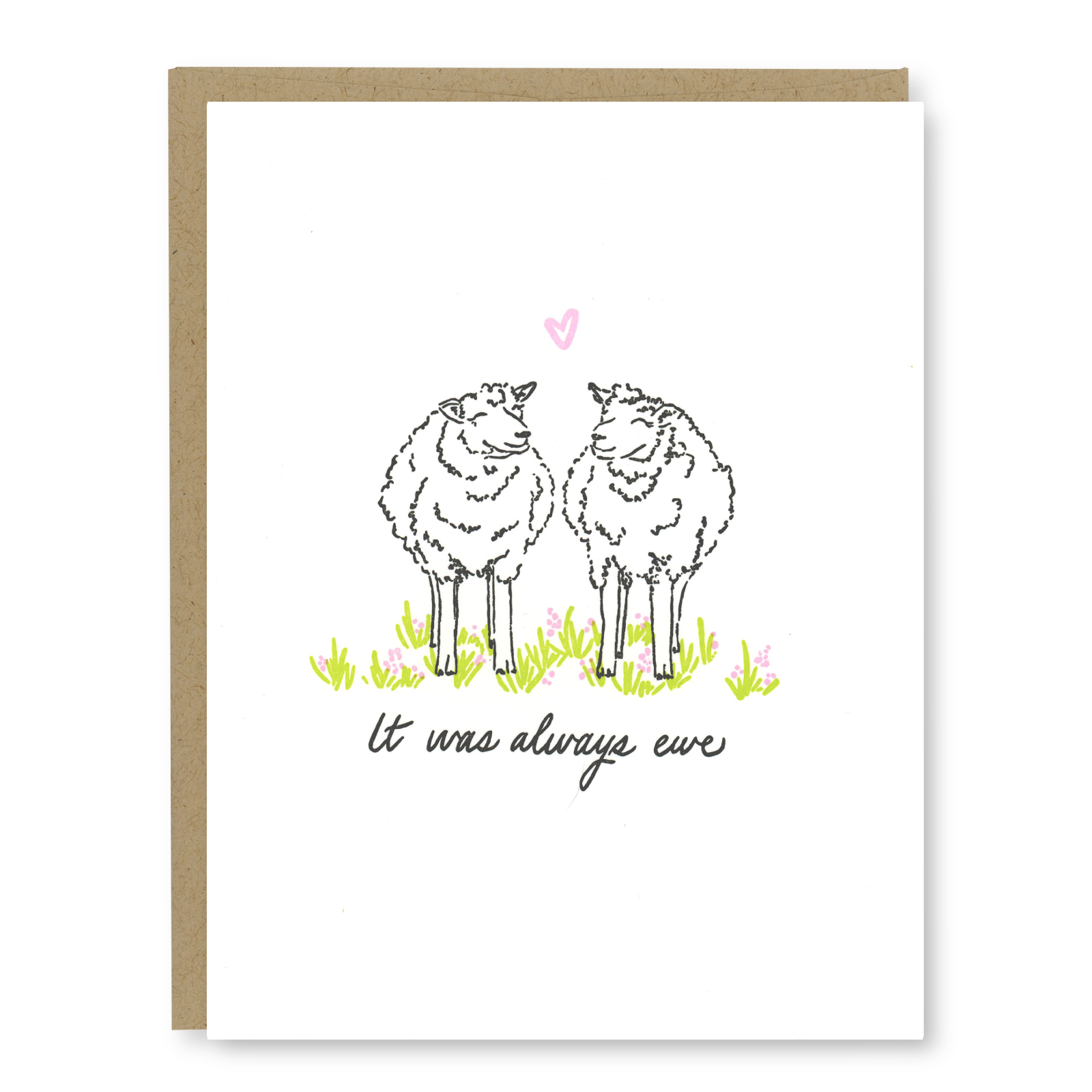 Always Ewe Love Card | Letterpress Love Card