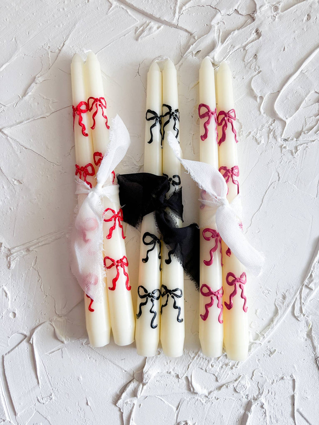 Bow Taper Candle