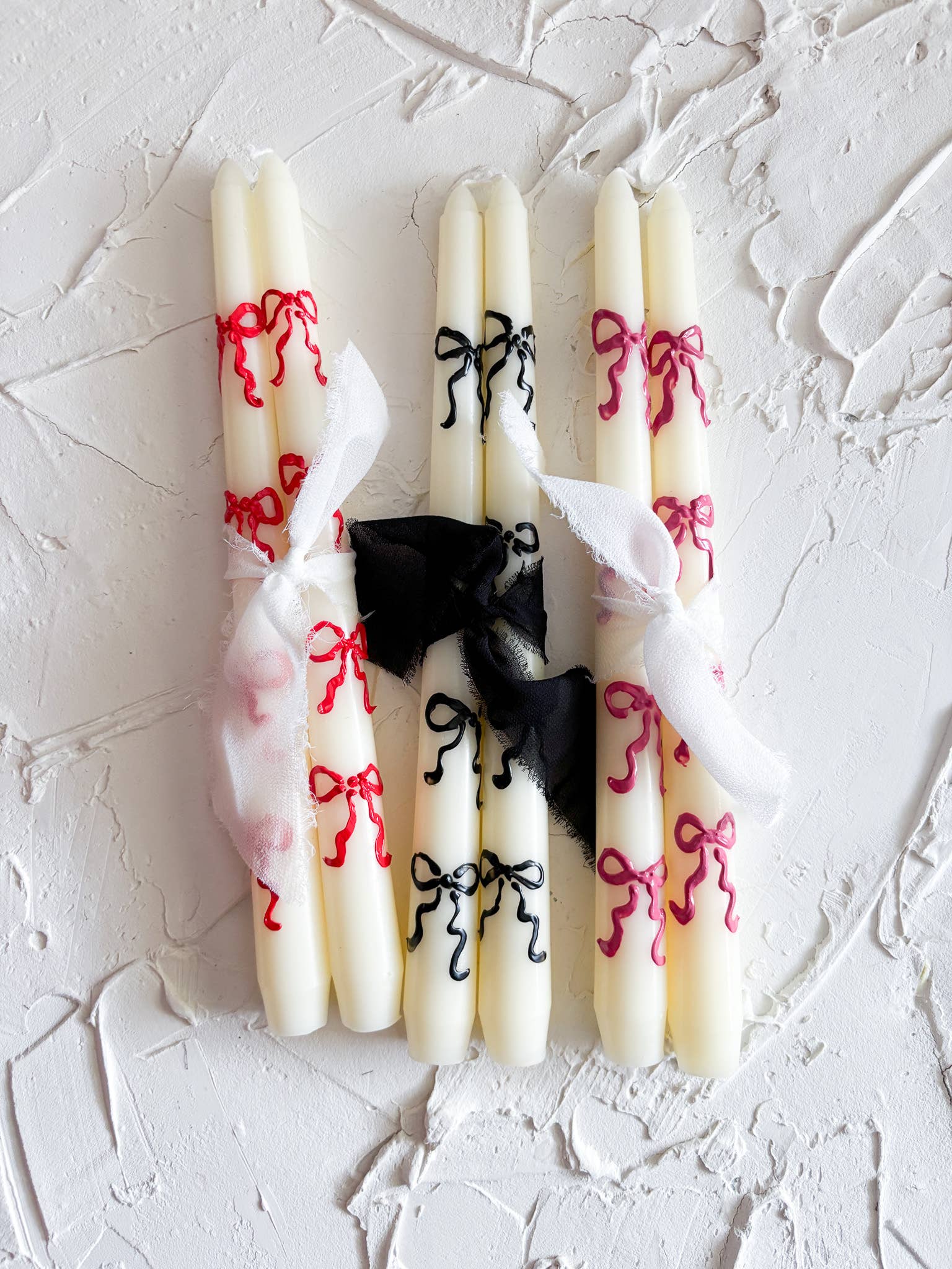 Bow Taper Candle