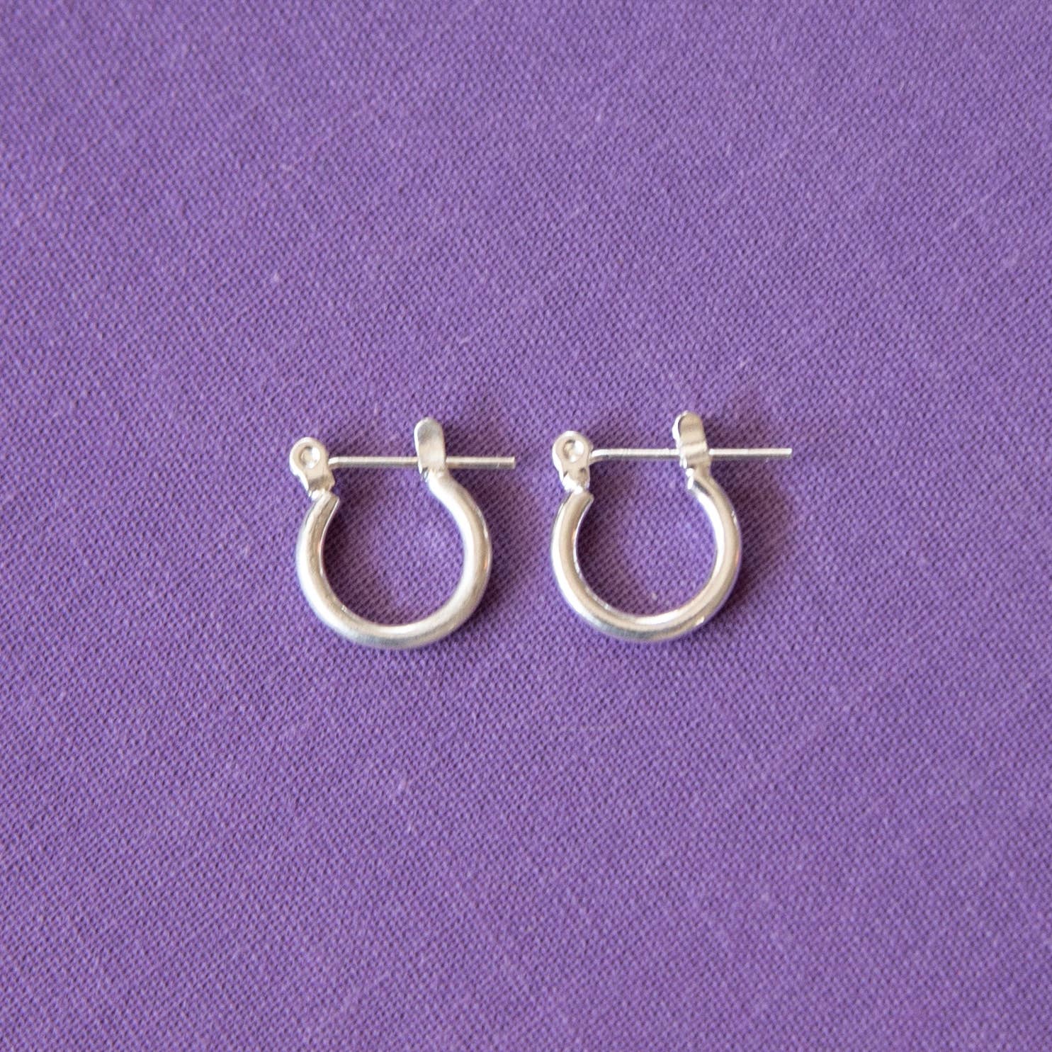 Vintage Silver Hoops