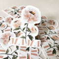 Pink Mama Watercolor Peony Sticker