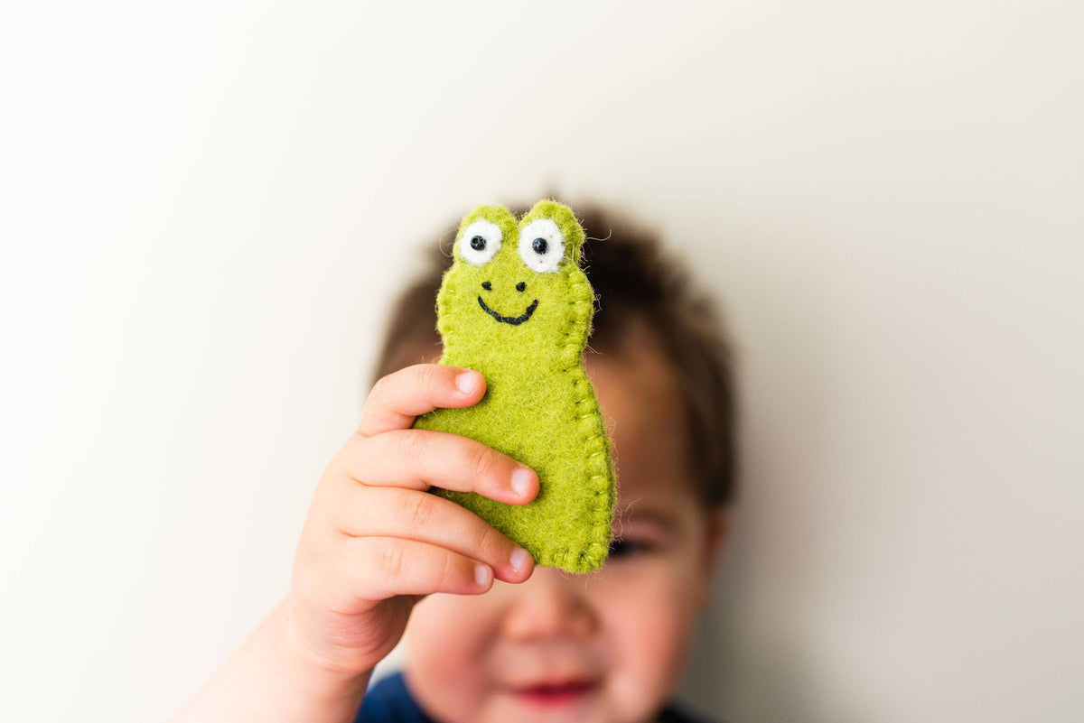 Finger Puppet - Frog and Chicken Set