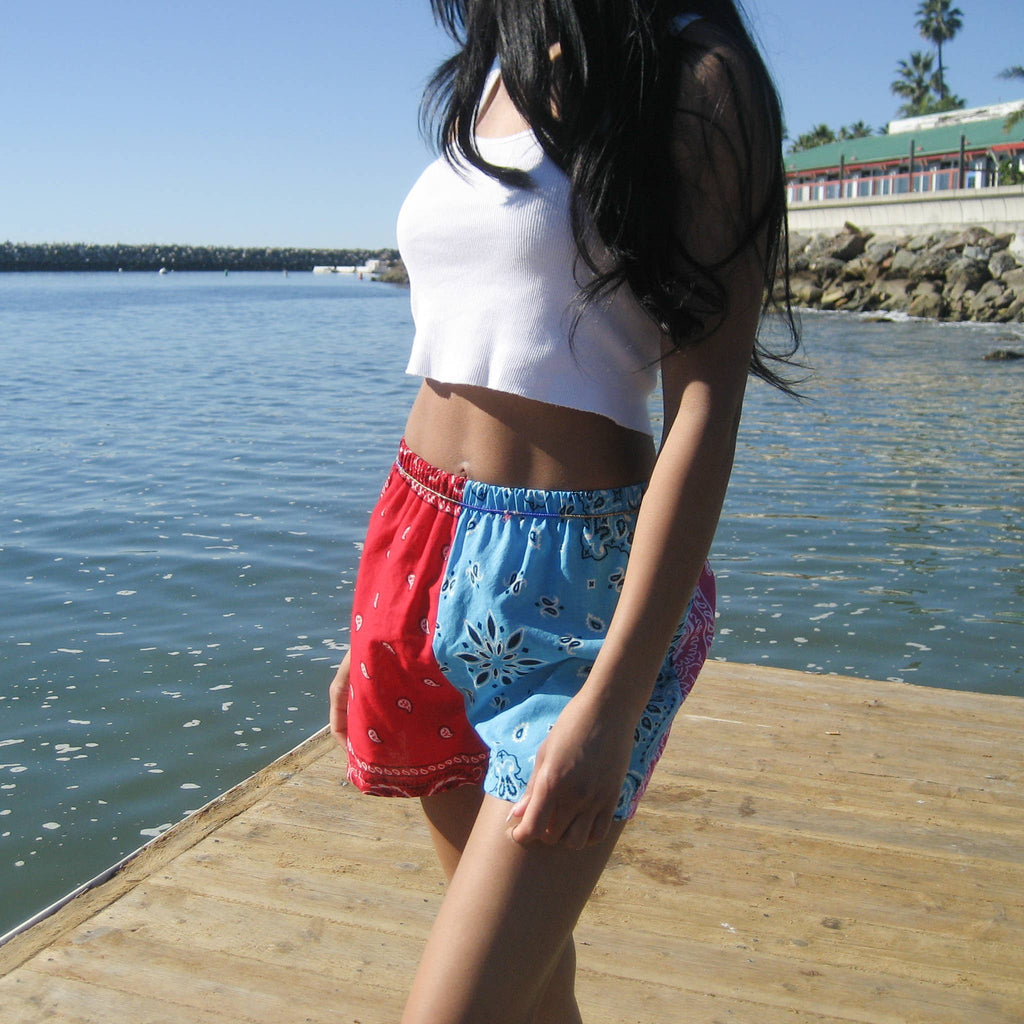 Bandana Pieced Shorts