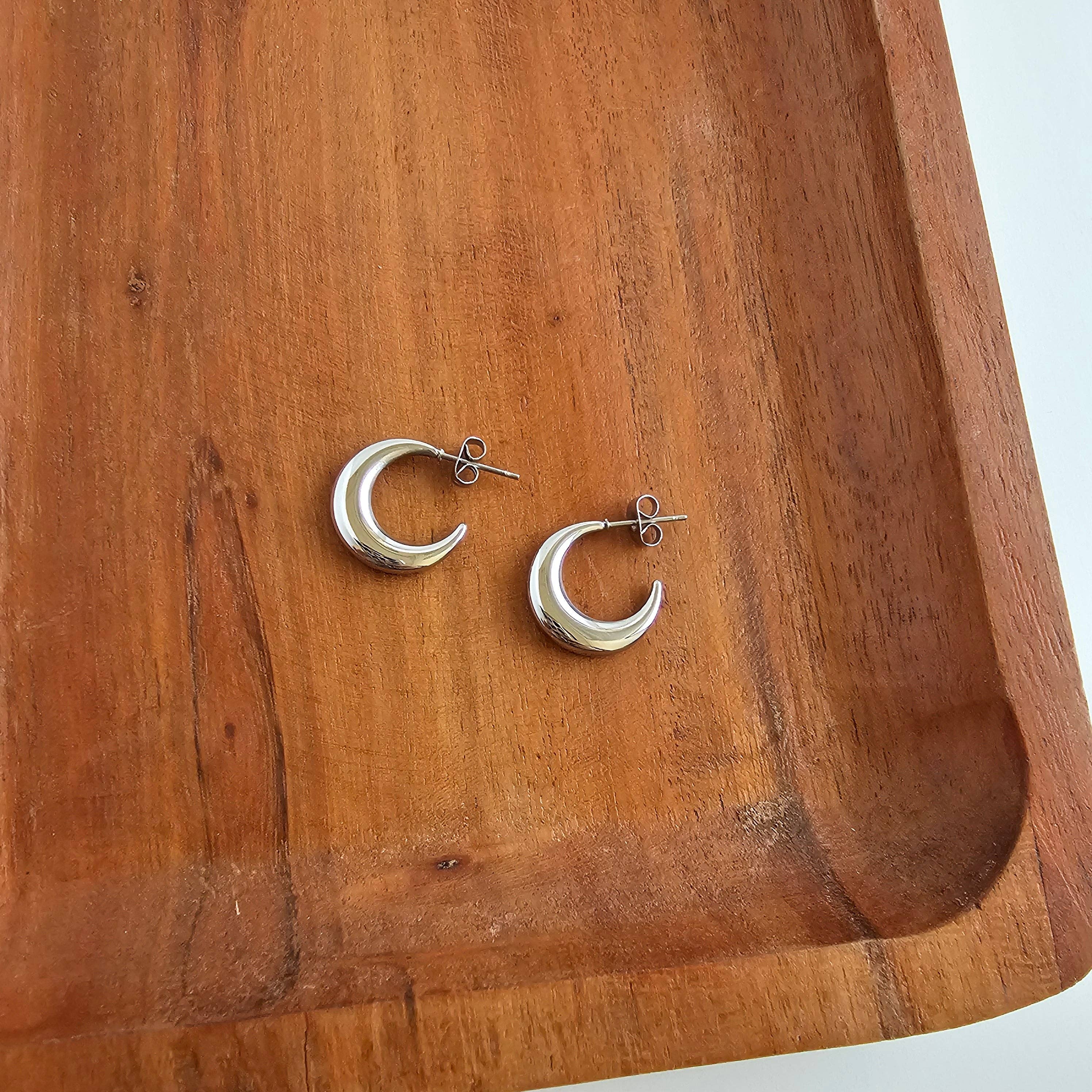 Silver Luxe Selena Hoops
