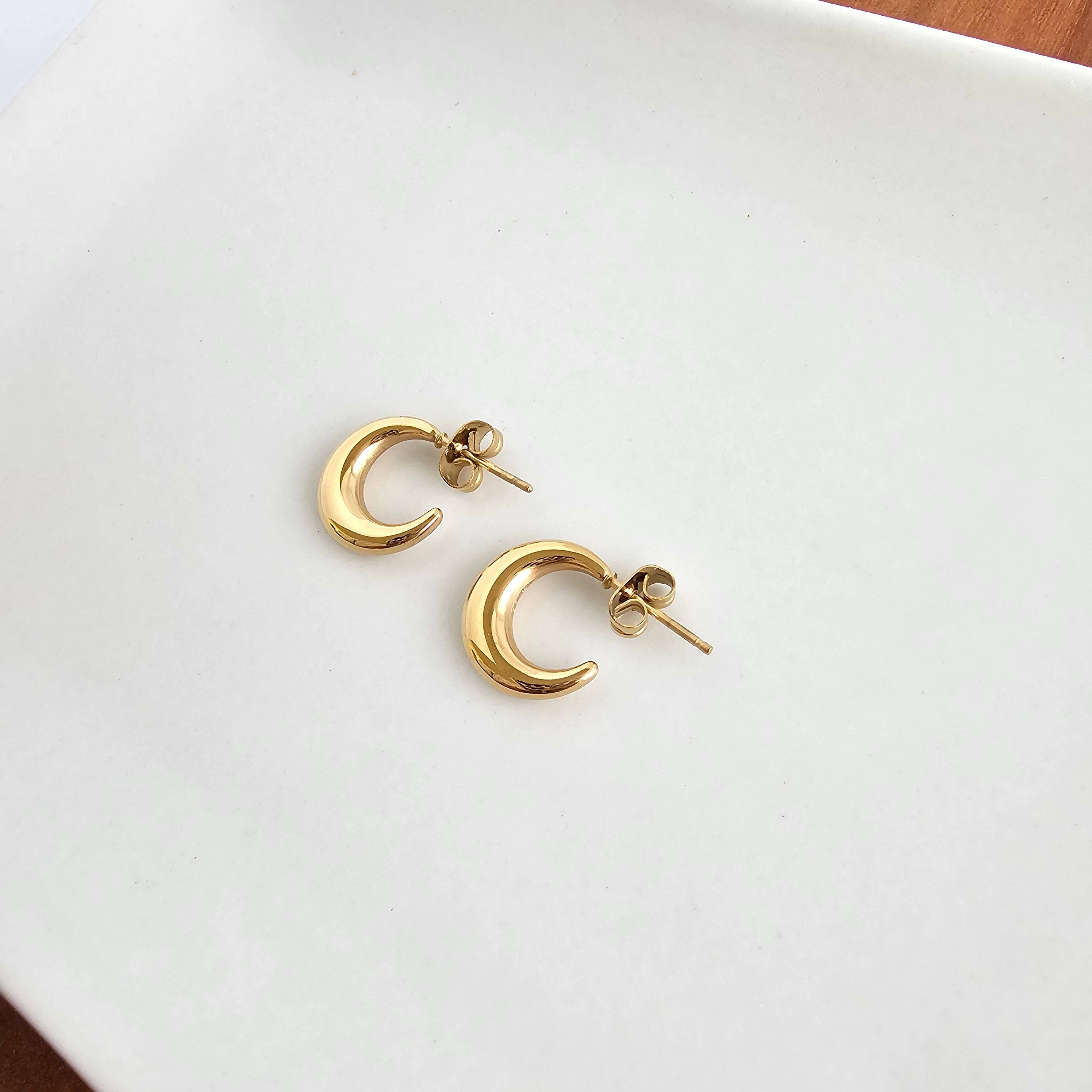 Mini Gold Luxe Selena Hoops