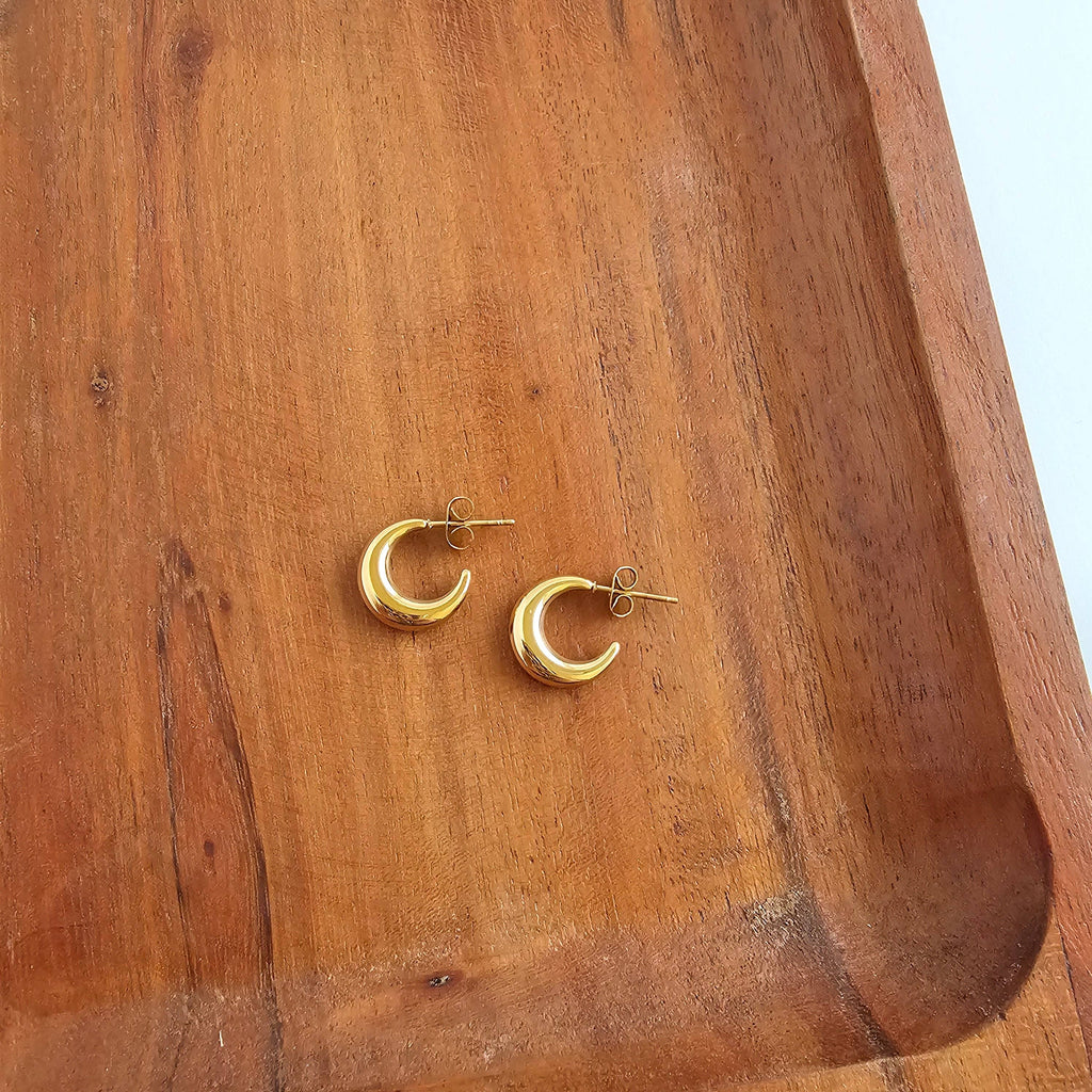 Mini Gold Luxe Selena Hoops