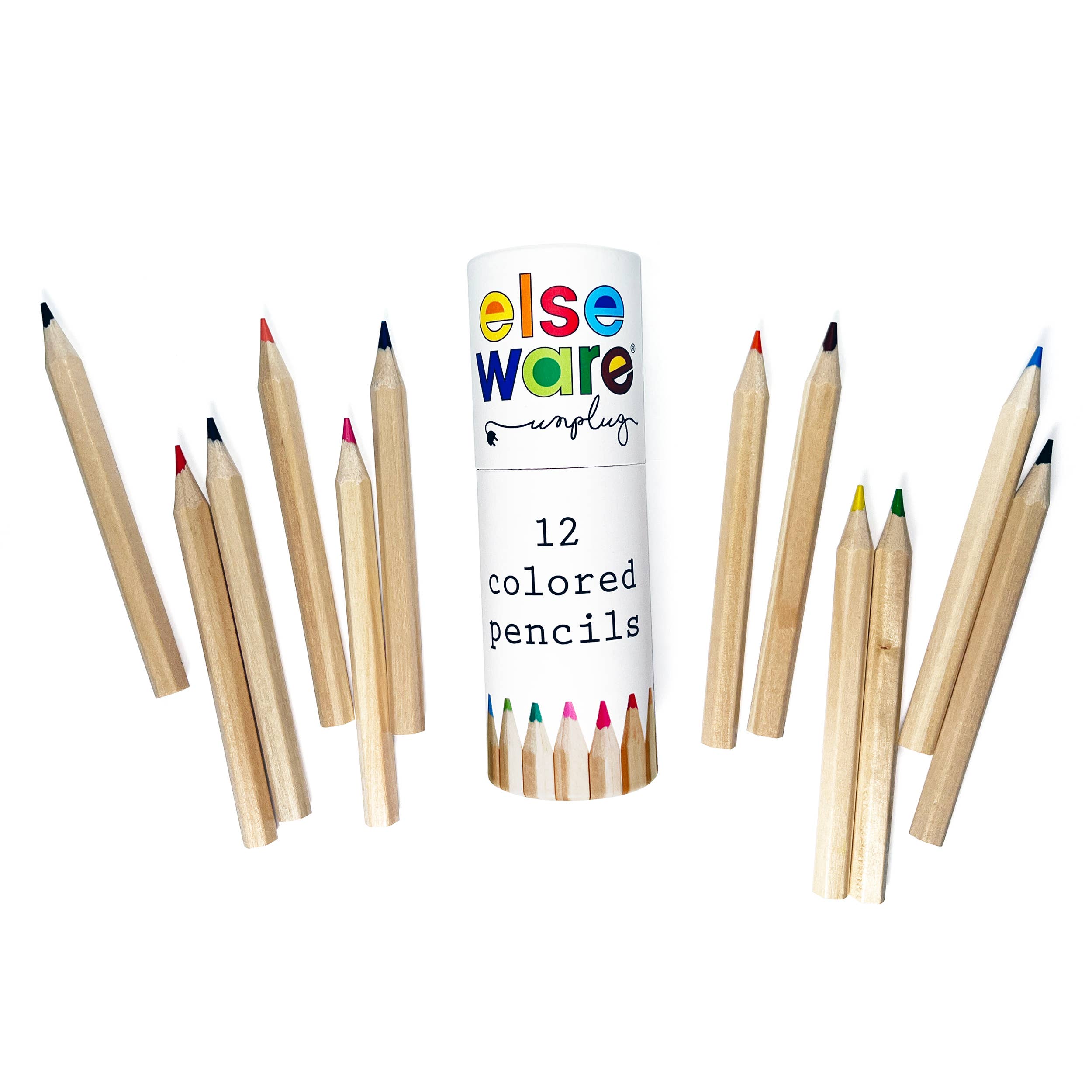 Travel Size Colored Pencils - 12 Colors