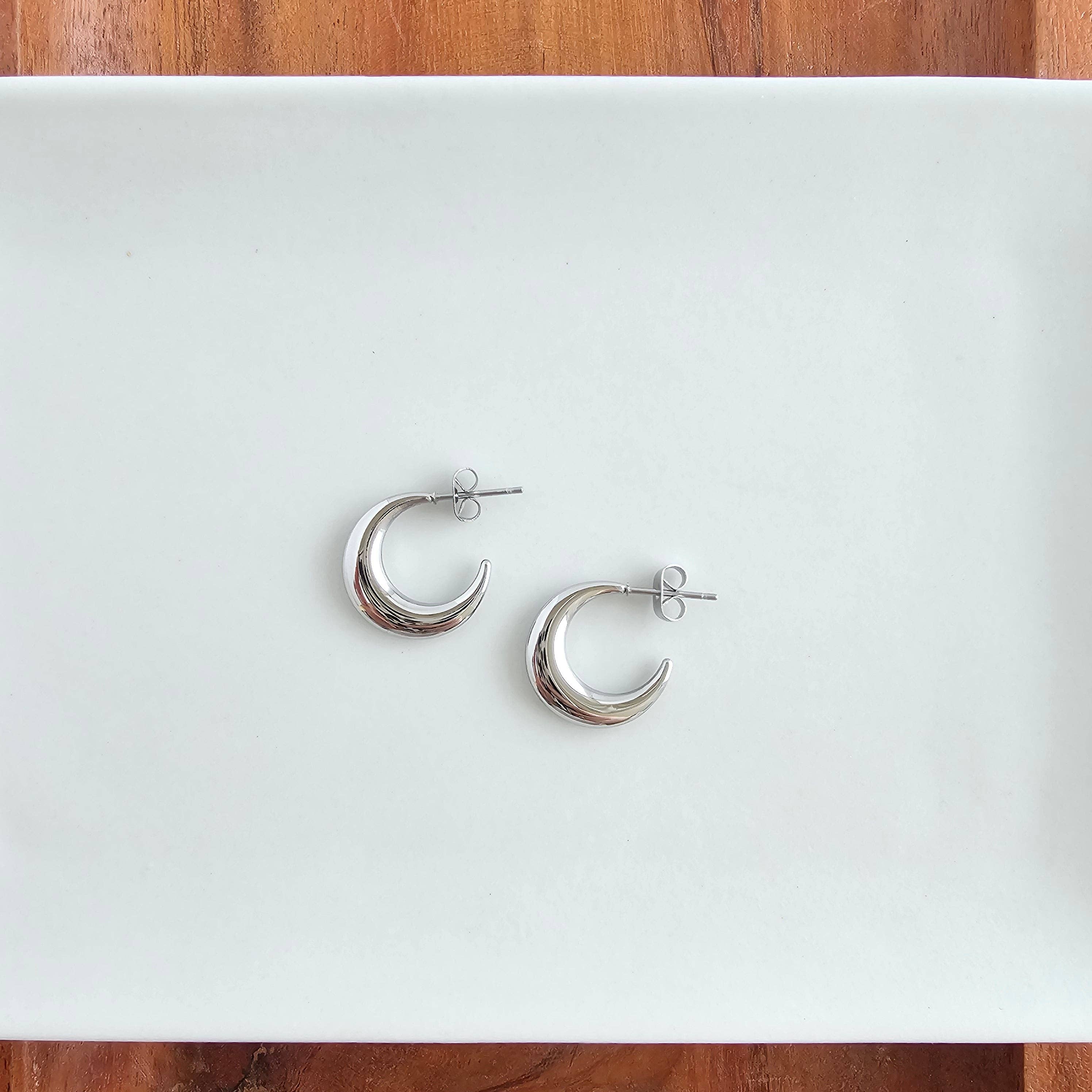 Silver Luxe Selena Hoops