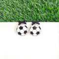 Bow Soccer Ball Earrings // Jewelry, Game Day