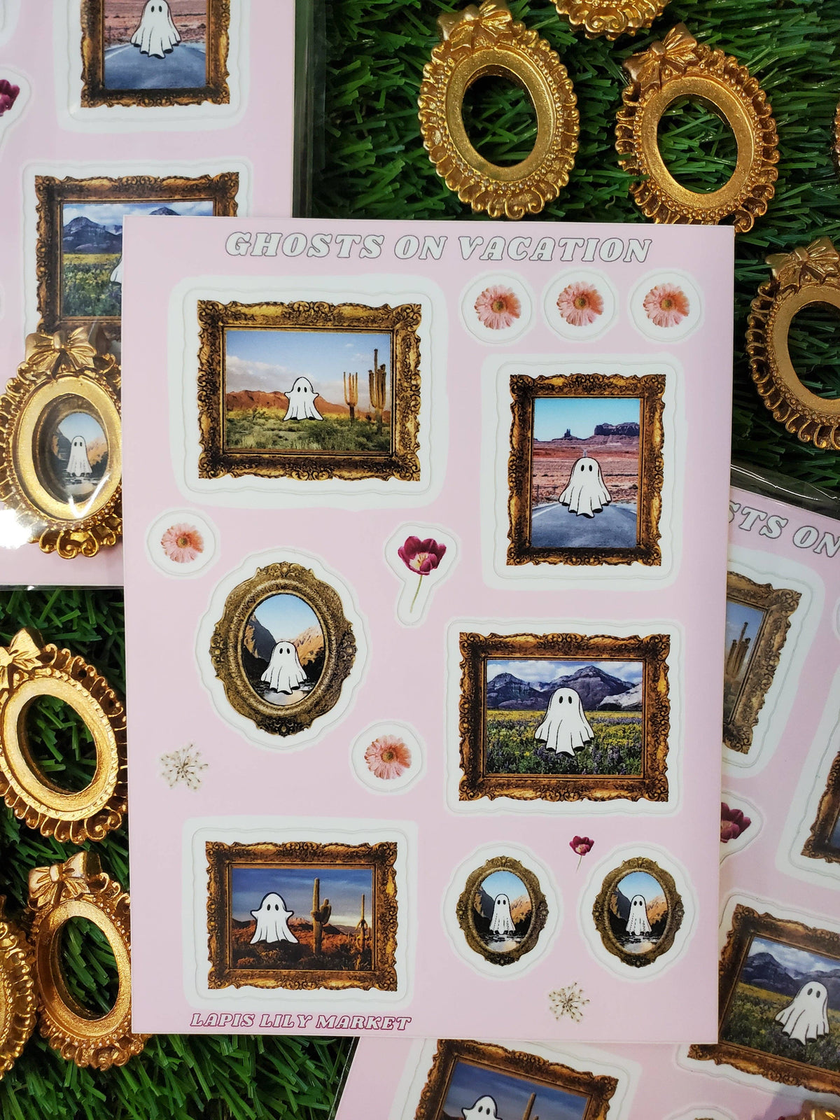 Ghosts on Vacation: A Tiny Art Adventure Sticker Pack