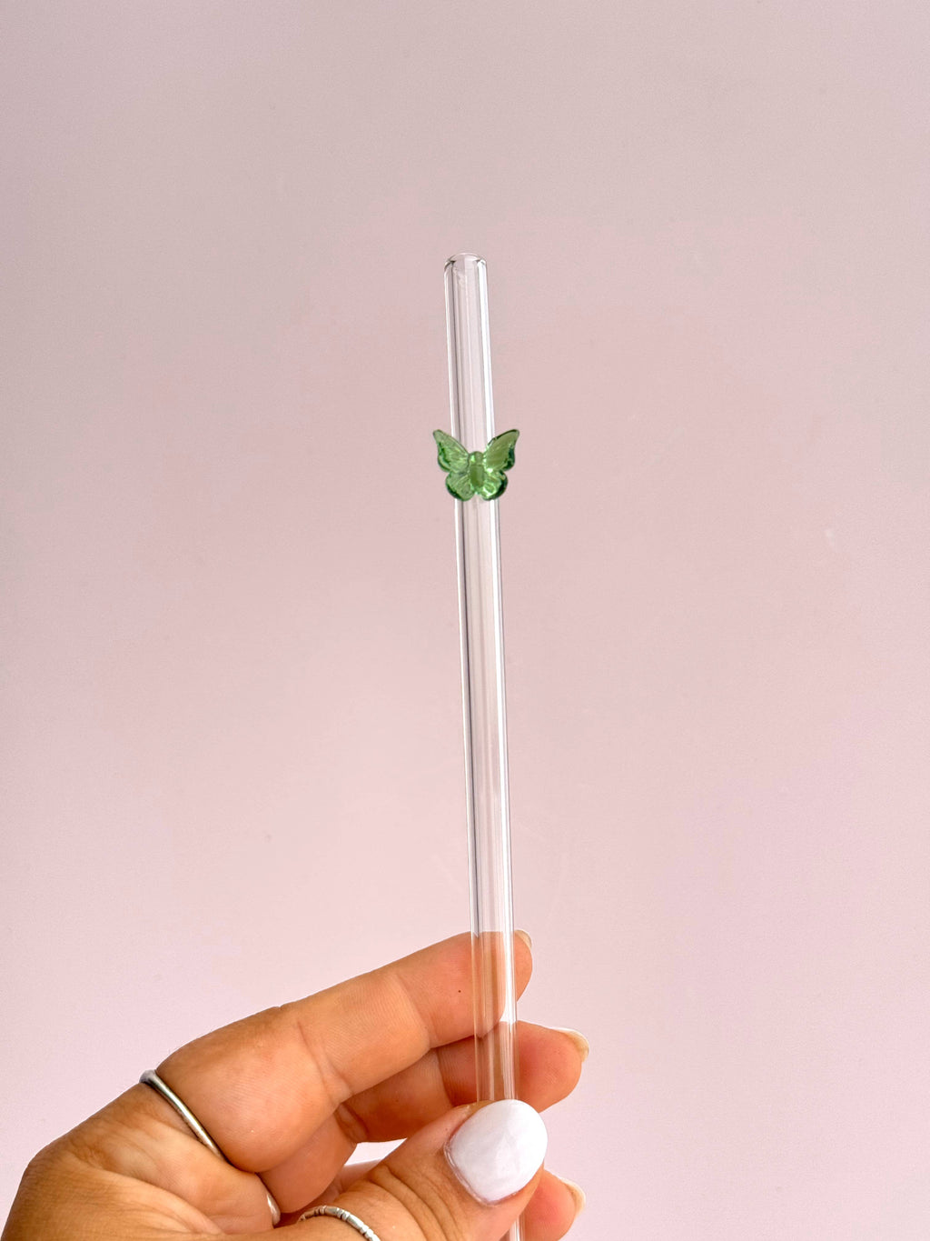 Butterfly Glass Straws - Whimsy, Accessories, Cutesy