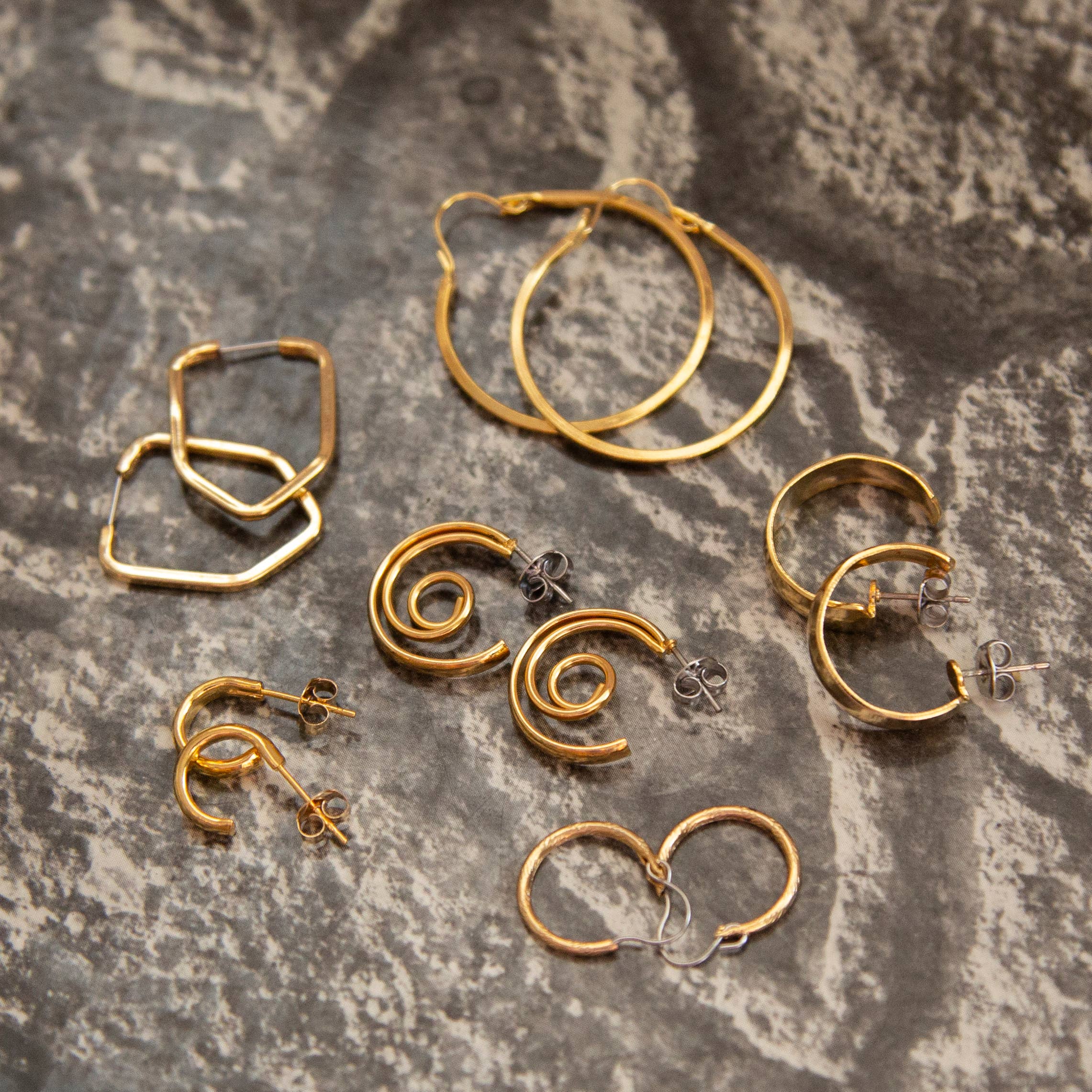 Vintage Gold Hoops