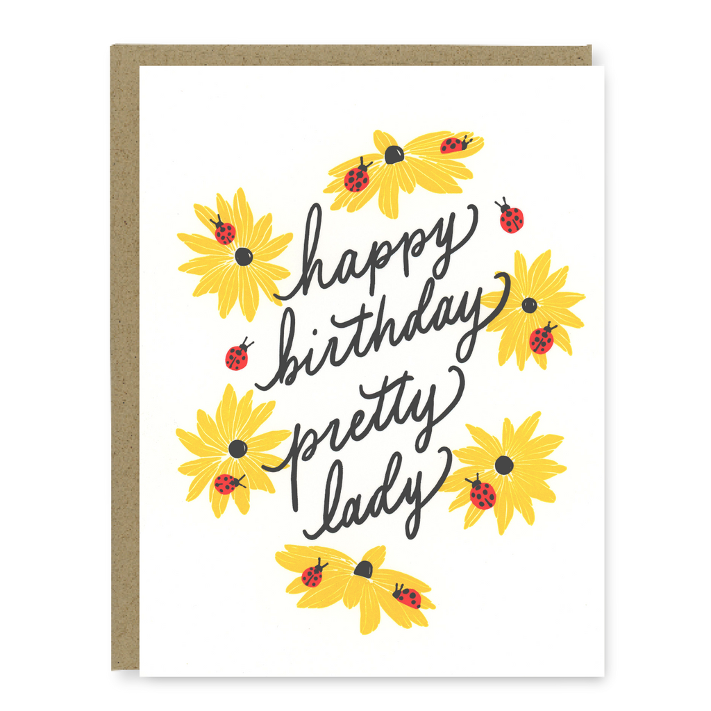Ladybug Birthday Card | Letterpress Birthday Card