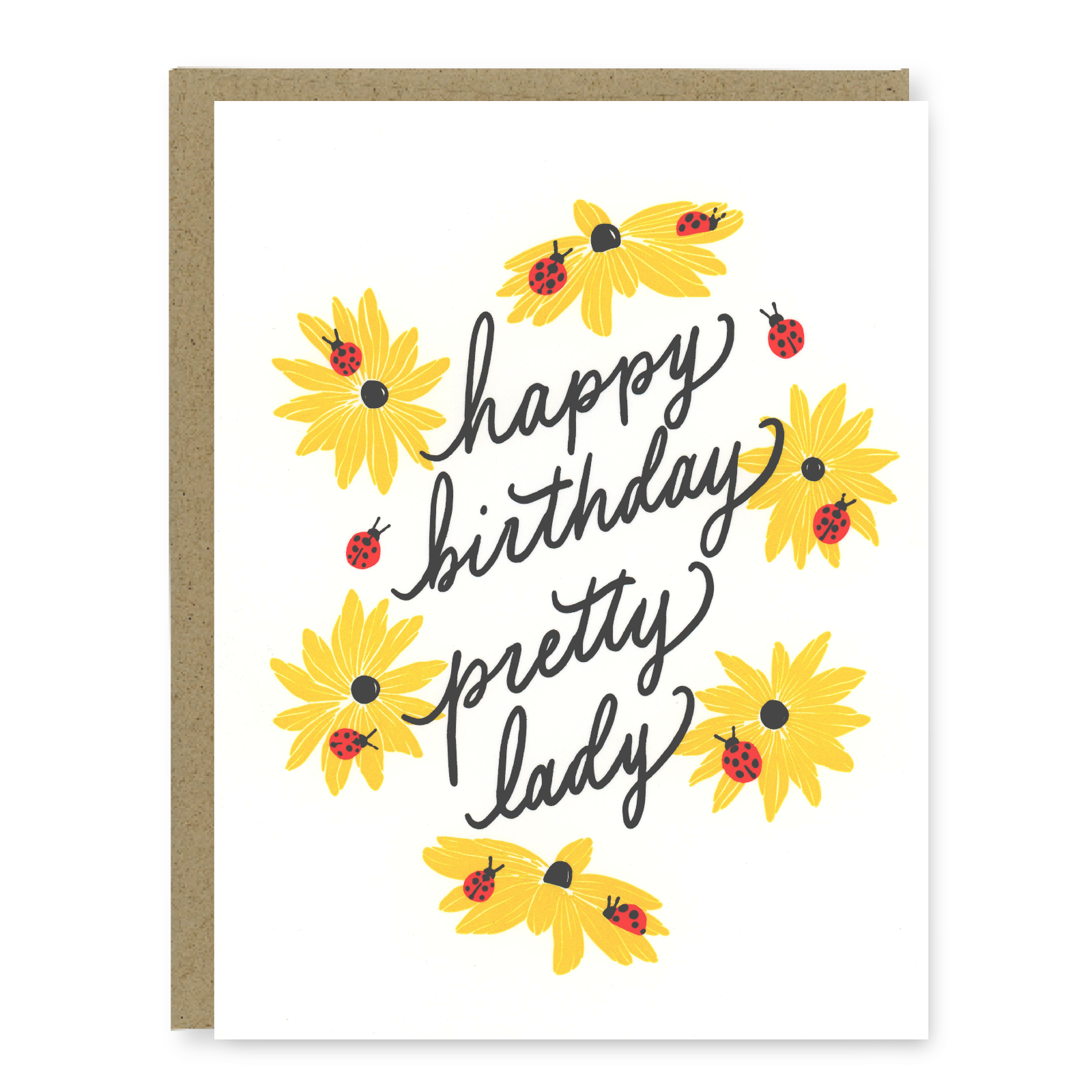 Ladybug Birthday Card | Letterpress Birthday Card
