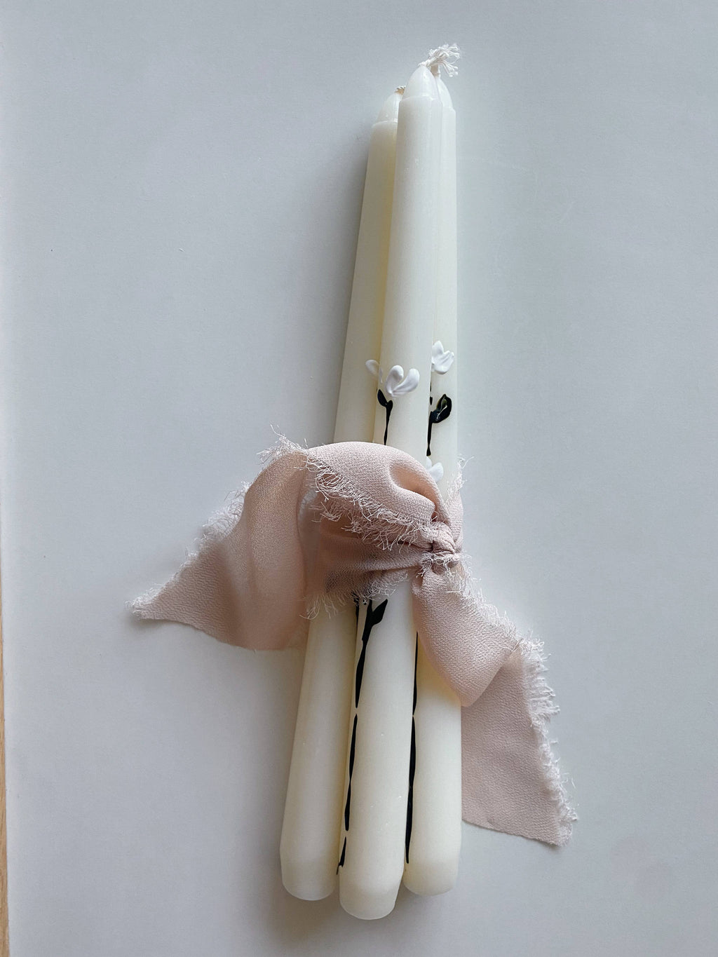 Floral Taper Candle