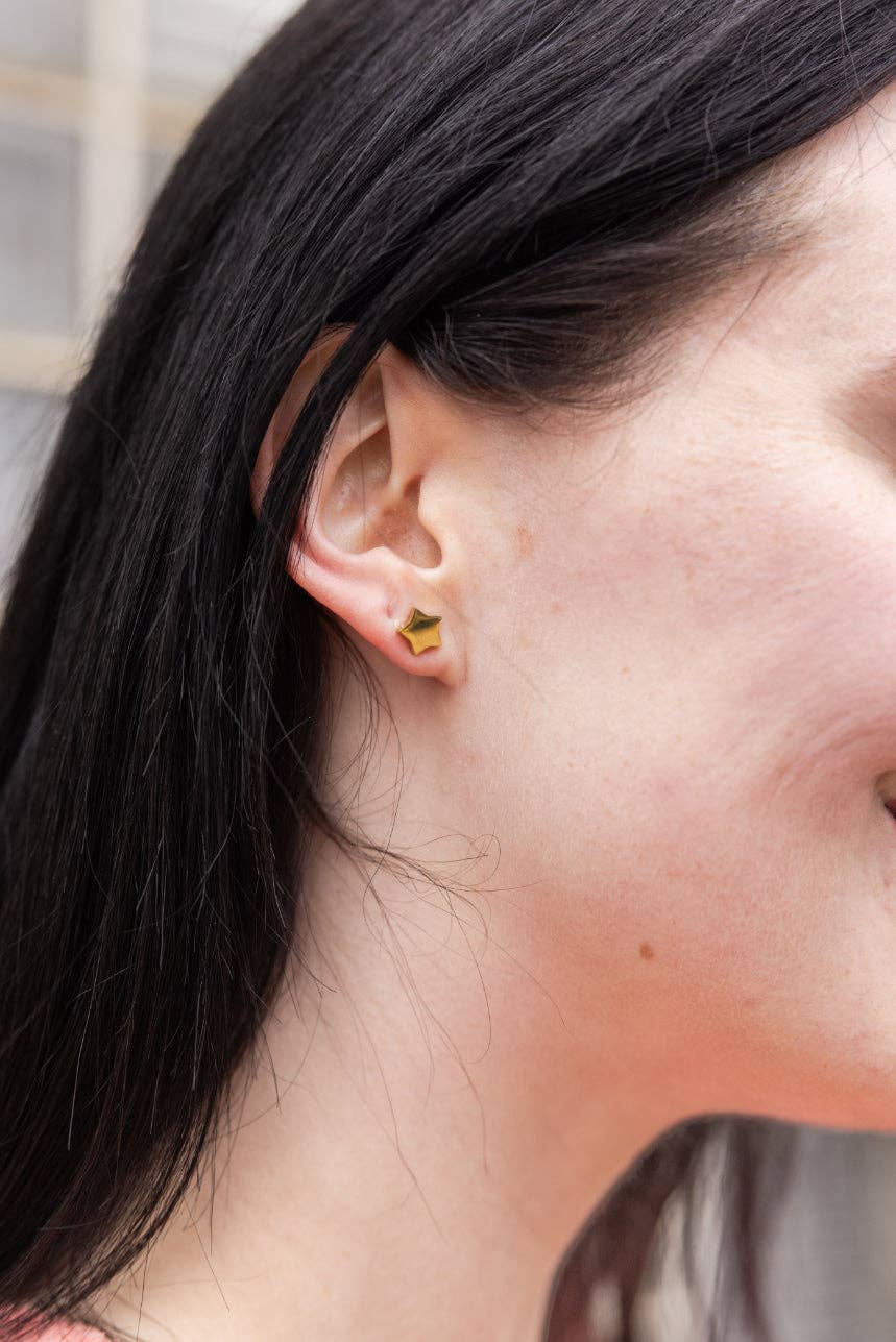 Luxe Star Studs - Gold // Jewelry, Earrings