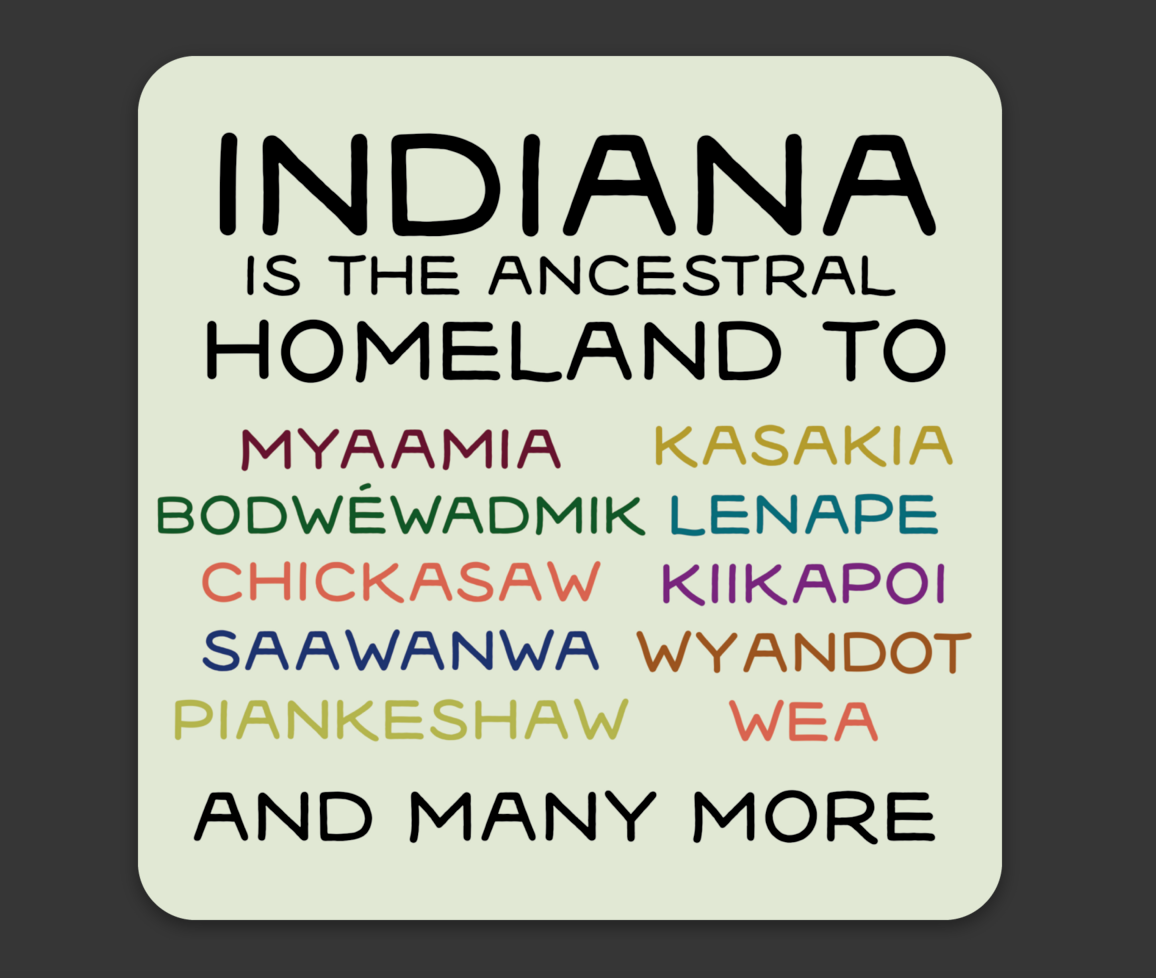 Indigenous Indiana Sticker