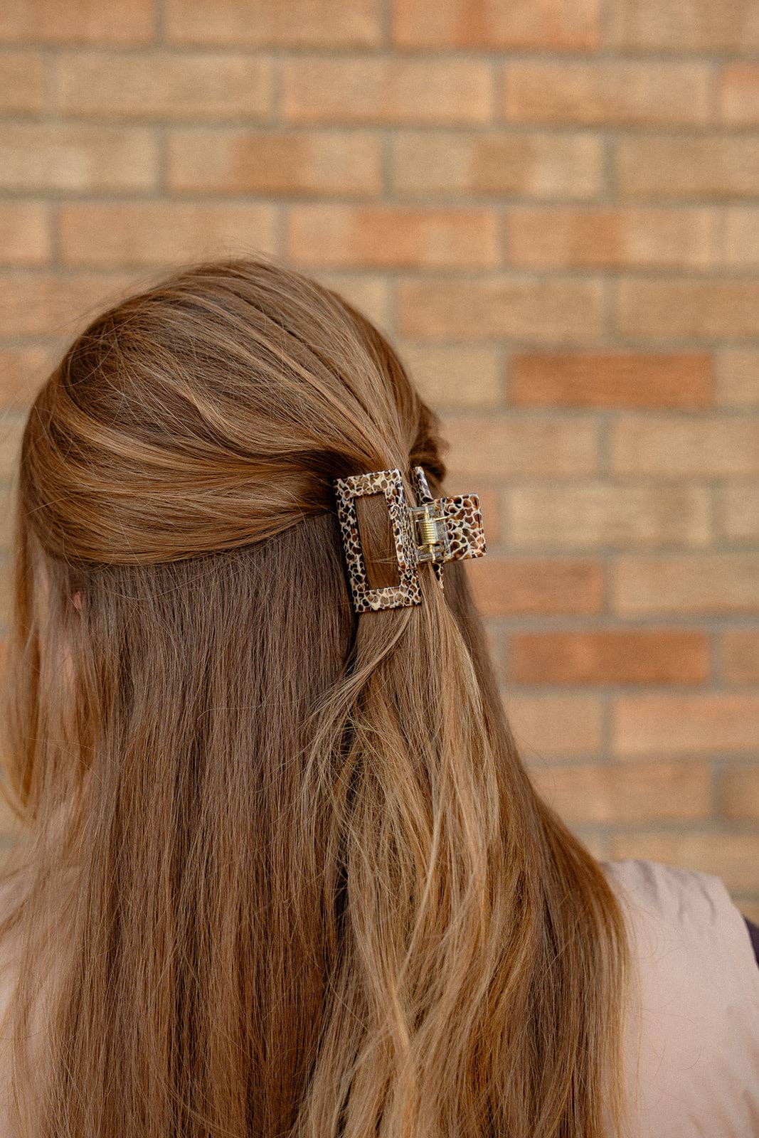 Carly Hair Claw - Giraffe // Fall, Clip, Brown