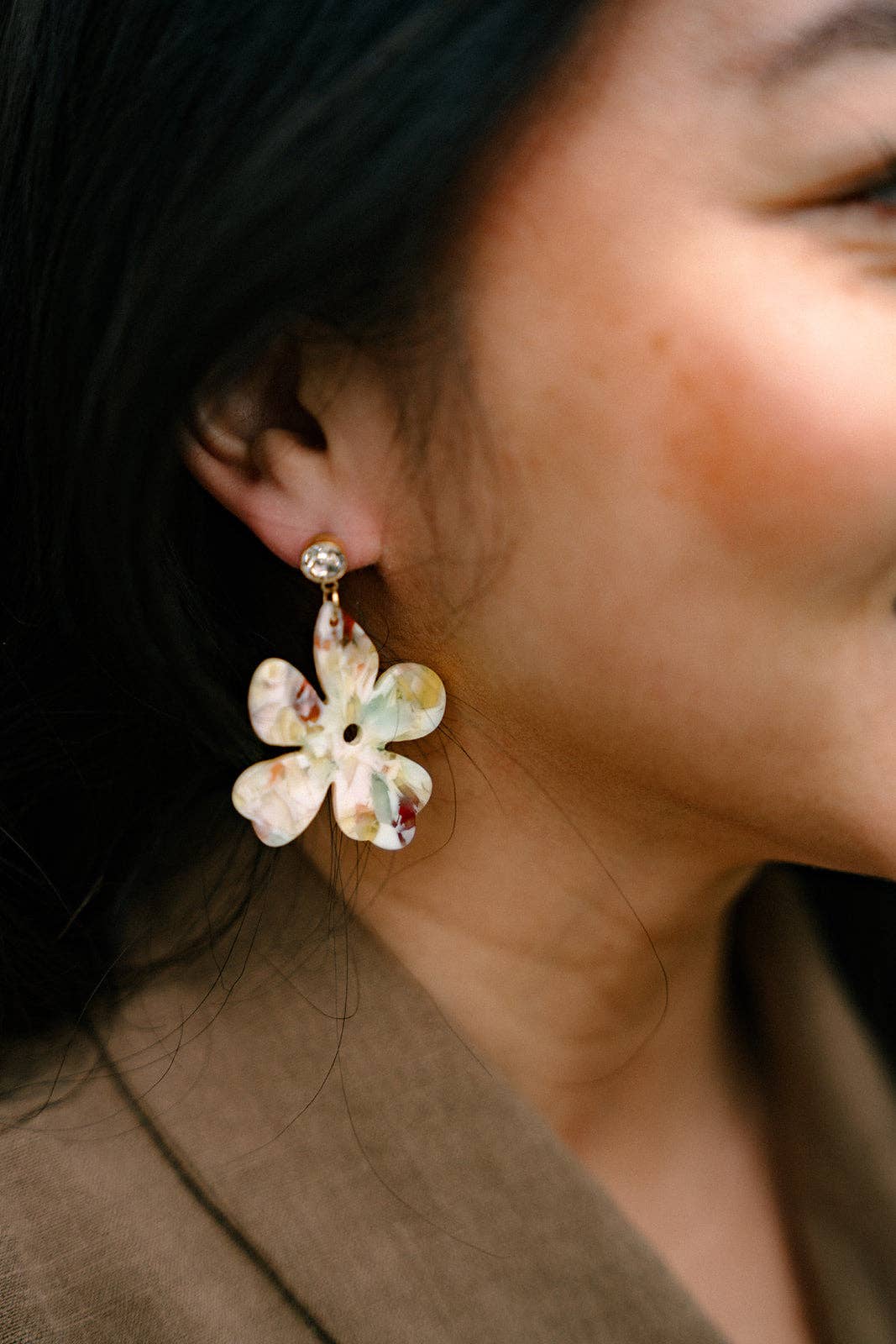 Citron Zest Petunia Earrings