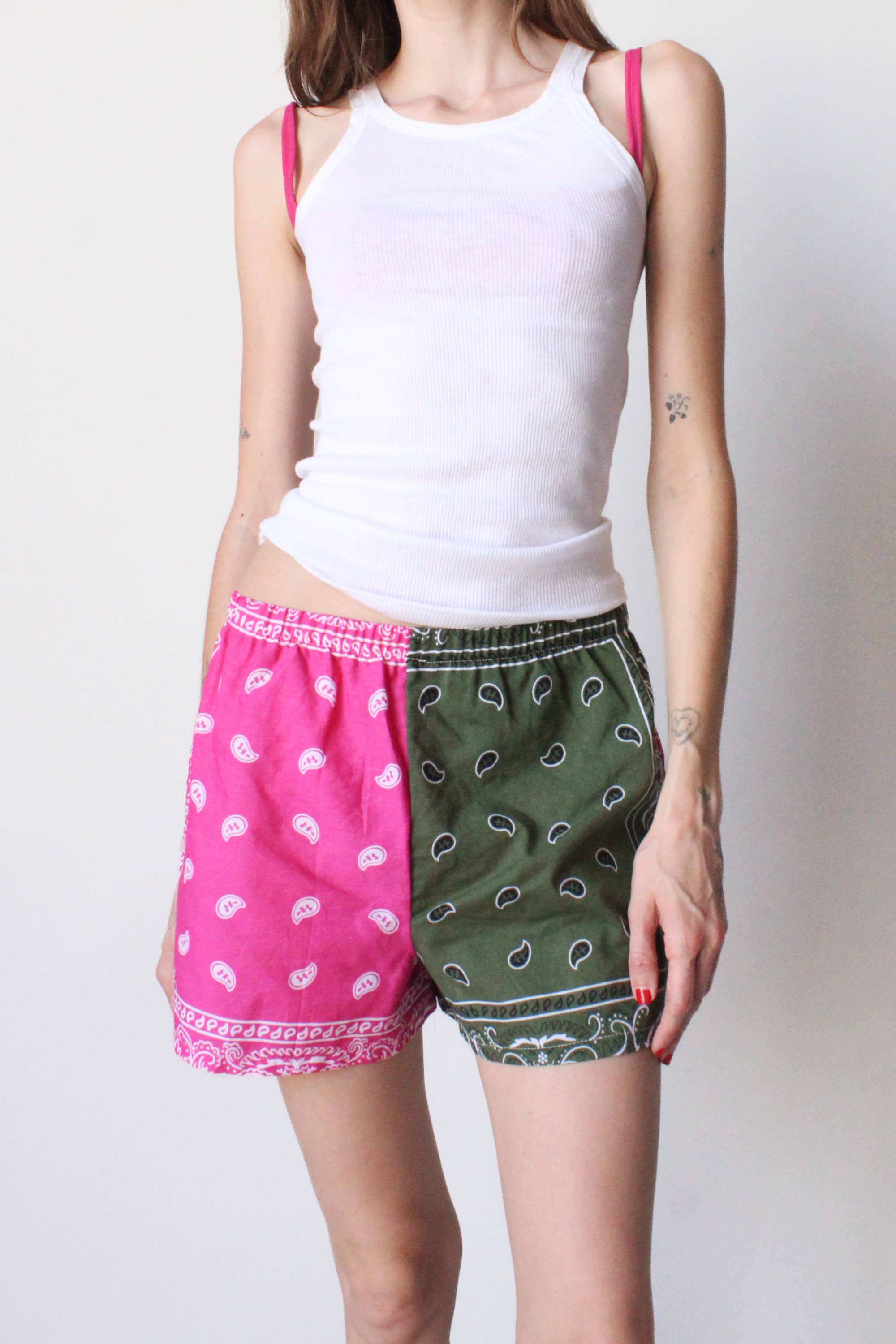 Bandana Pieced Shorts