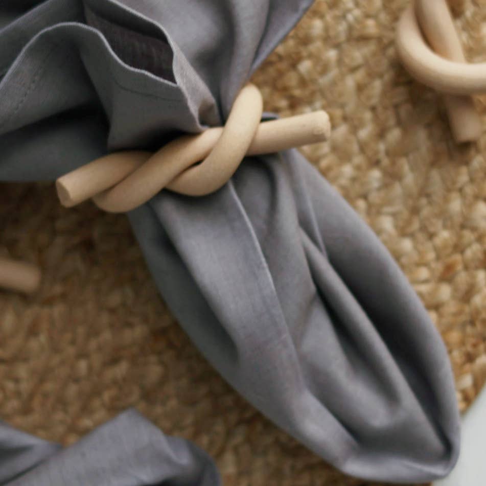 Knot Napkin Ring | Rustic Modern Handmade ceramic