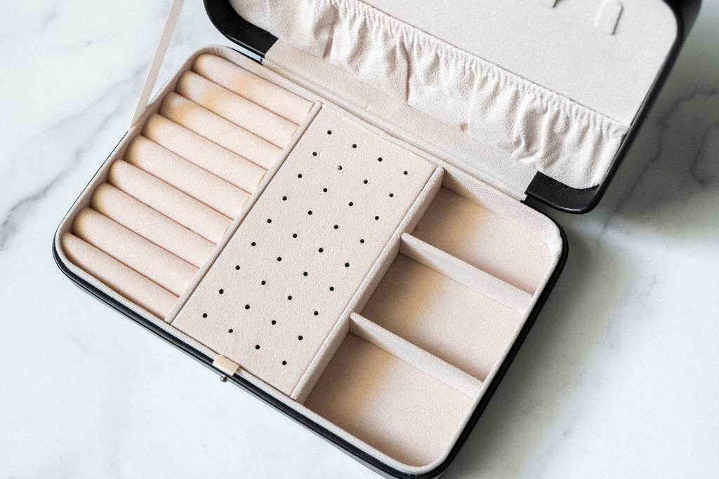 Black Jewelry Travel Case Box