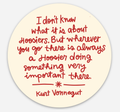 Kurt Vonnegut "Hoosier" Sticker