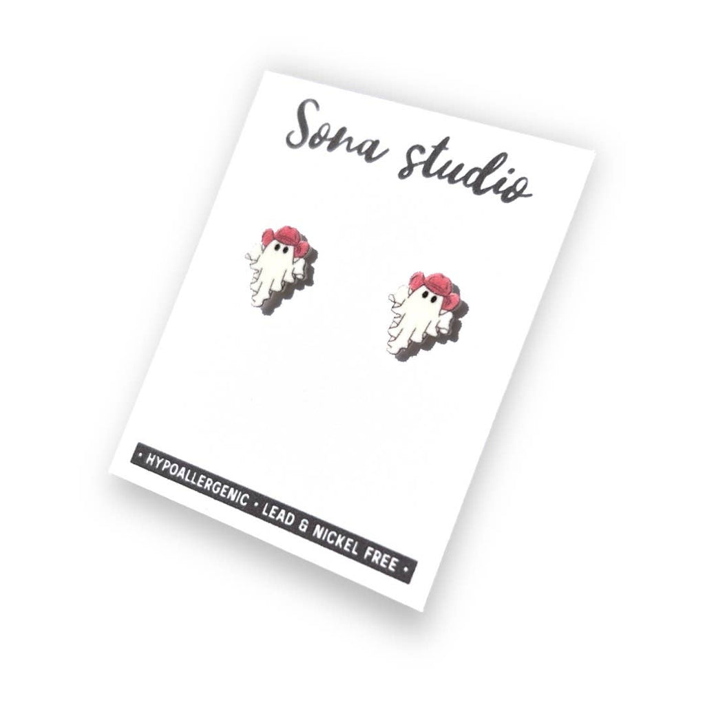 Cowgirl Ghost Earrings