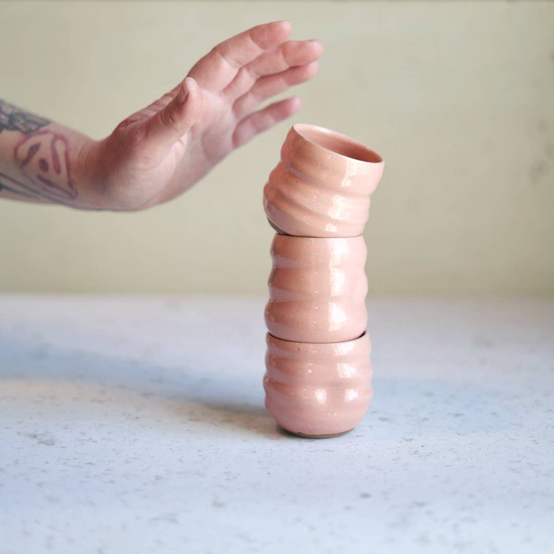 Artist Choice Little Sipper Pink | Handmade Pottery Shot Cup