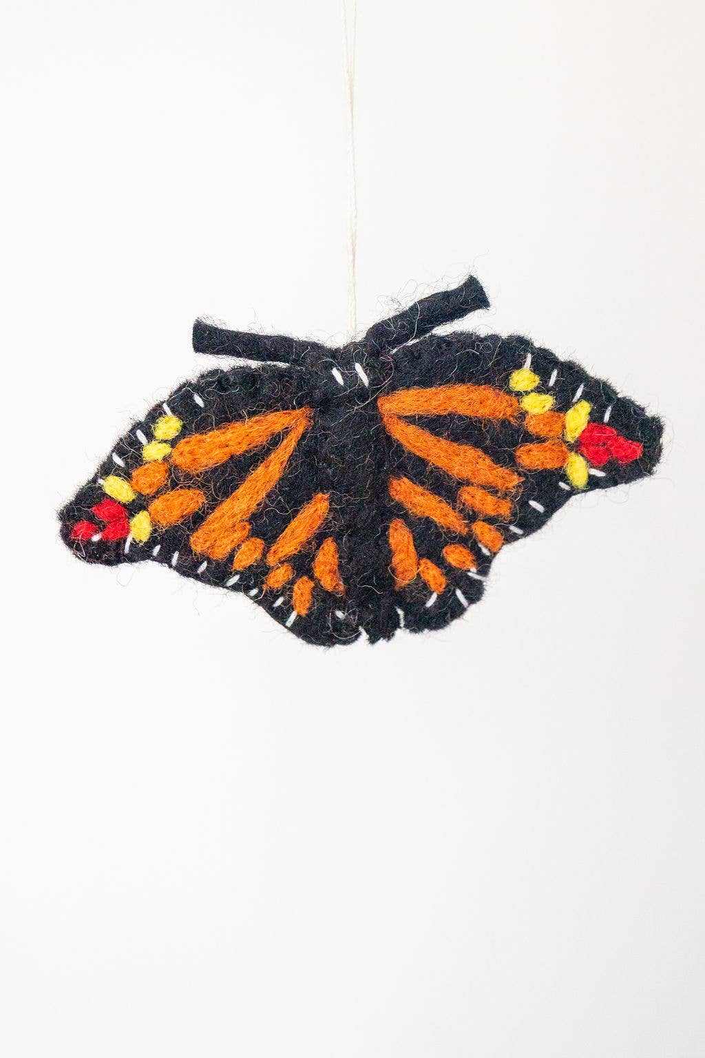 Christmas Monarch Butterfly Felt Ornament