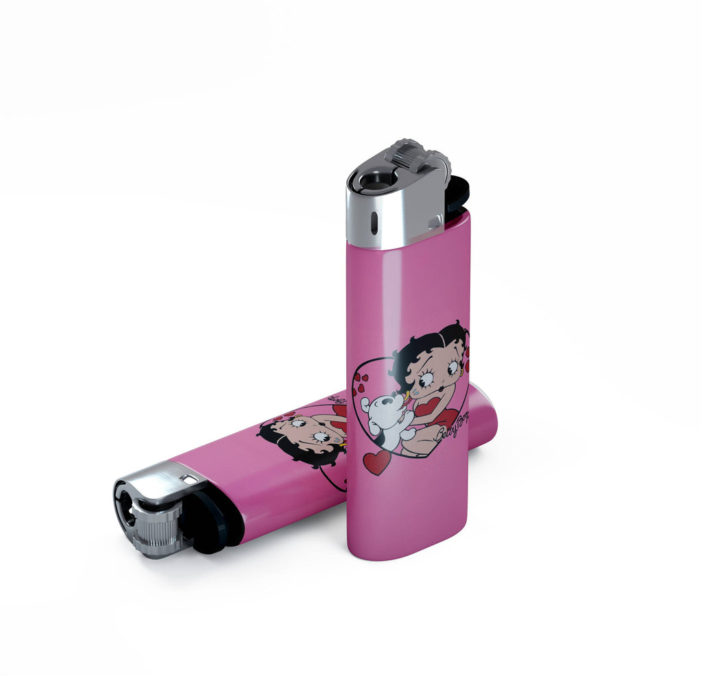 Betty Pink Heart Dog Kisses Lighter