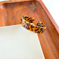 Brynn Bracelet - Cheetah - Small // Acrylic Cuff Bangle