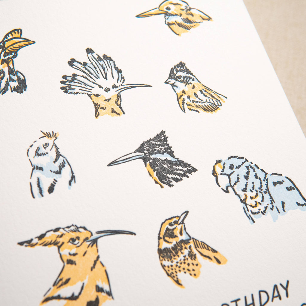 Rare Bird Birthday Card | Letterpress Birthday Card