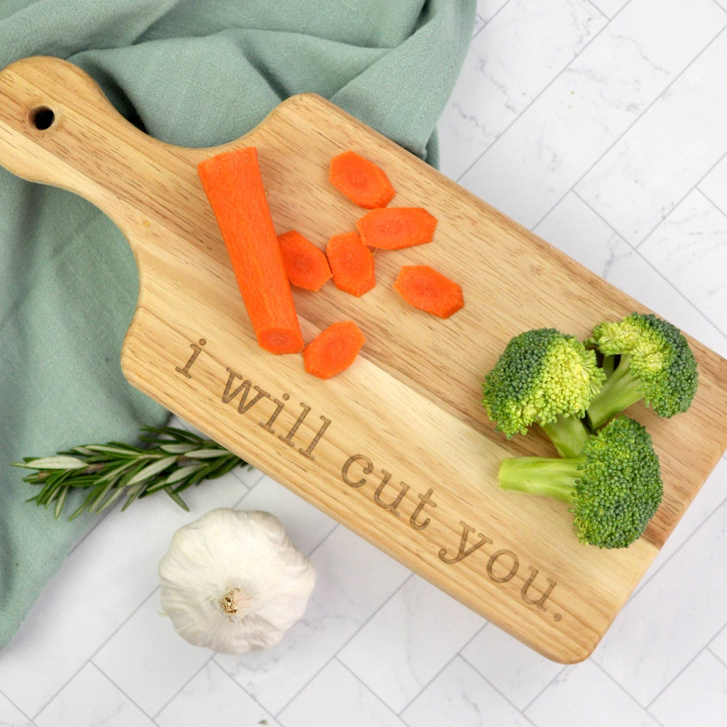 I Will Cut You Charcuterie Board