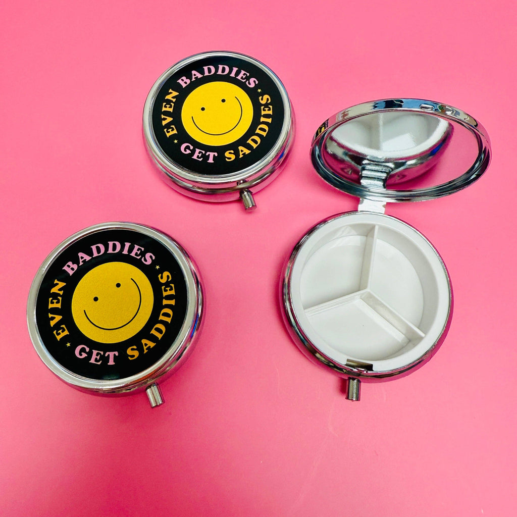 Even Baddies Get Saddies Purse Pill Box